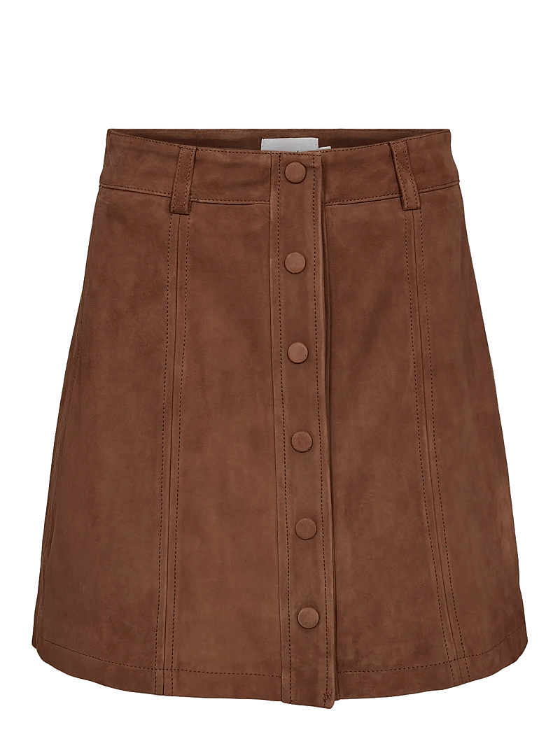 Nümph - NUJIGGA SUEDE SKIRT - lederröcke - emperador - 0