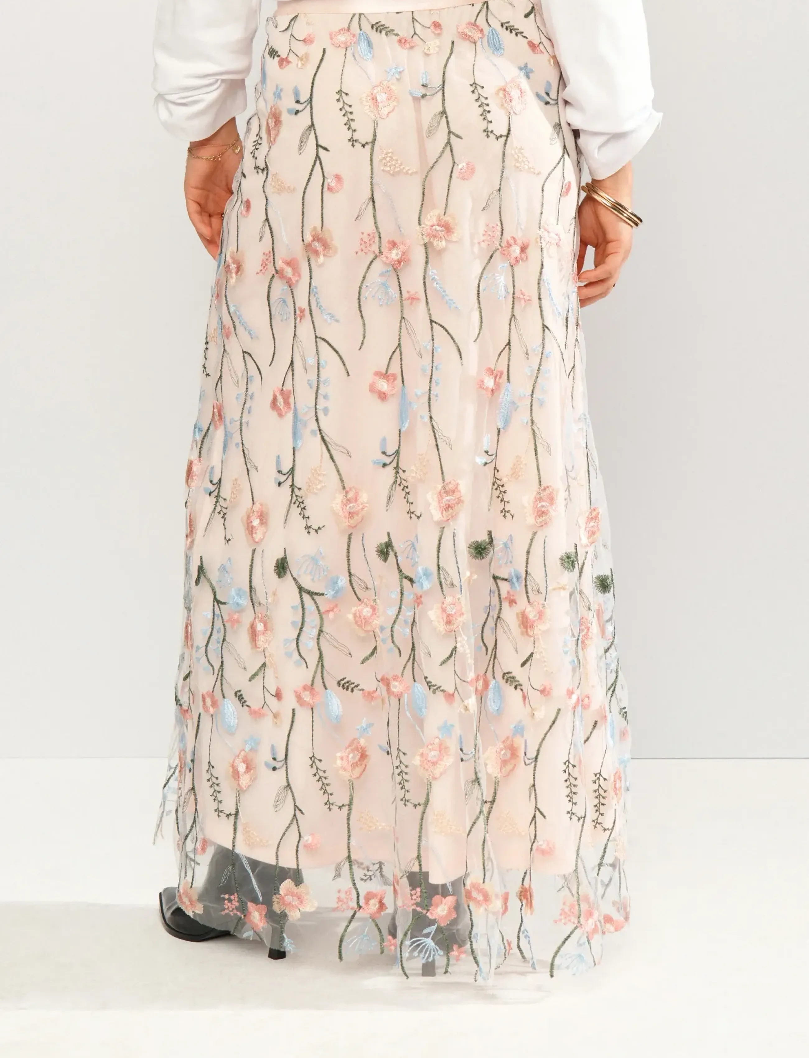 Nümph NUCORALINA SKIRT - Maxi Röcke - MANGANO CALCITE / pink/rose