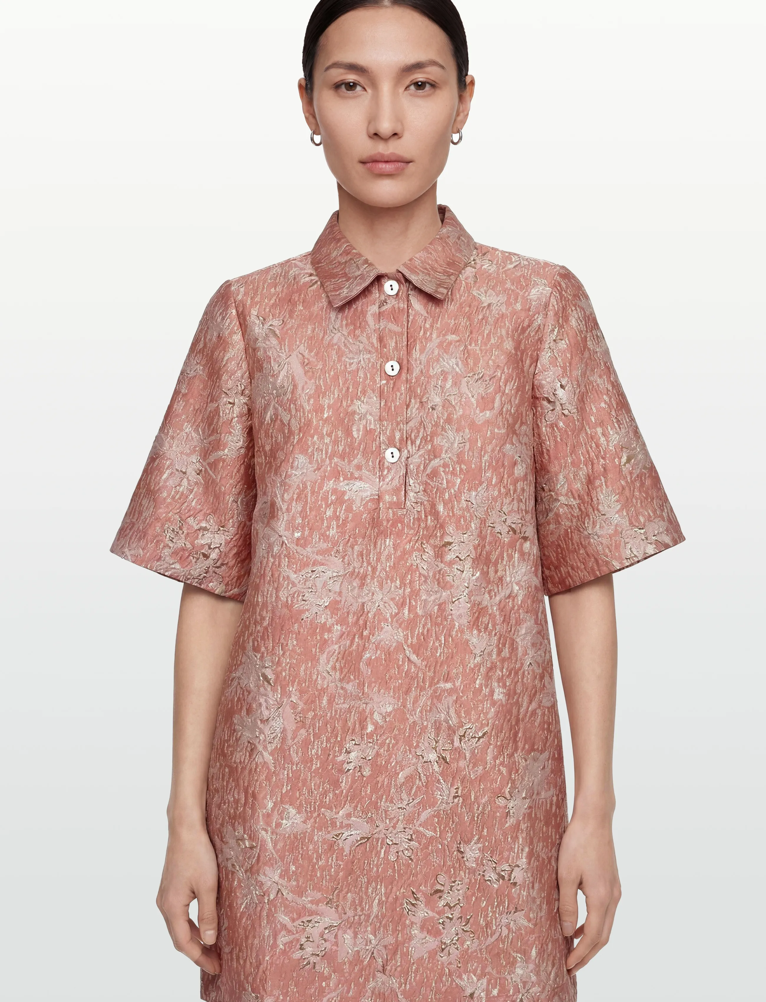 Nümph - NUJACKIE DRESS - skjortklänningar - peony - 3