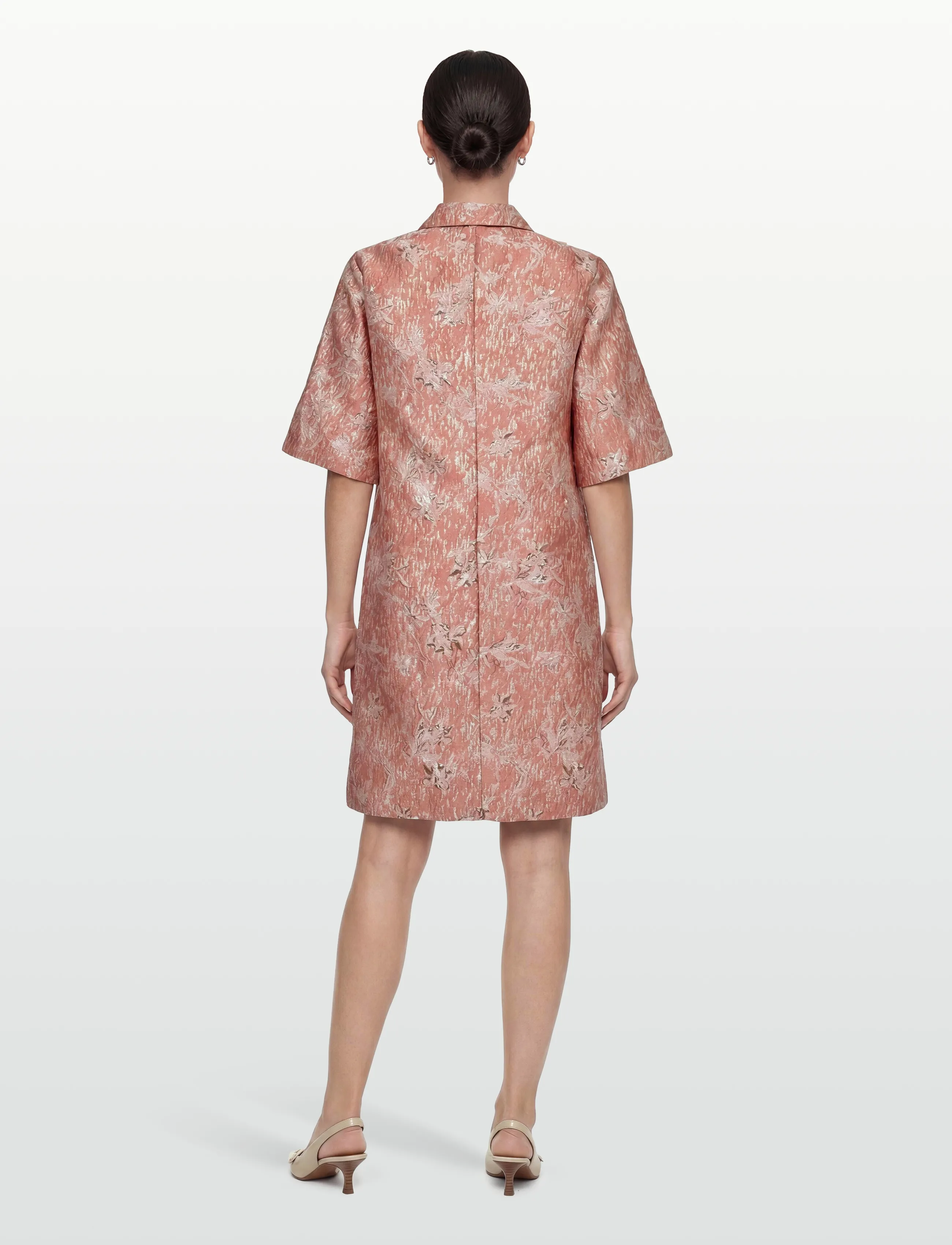 Nümph - NUJACKIE DRESS - skjortklänningar - peony - 4