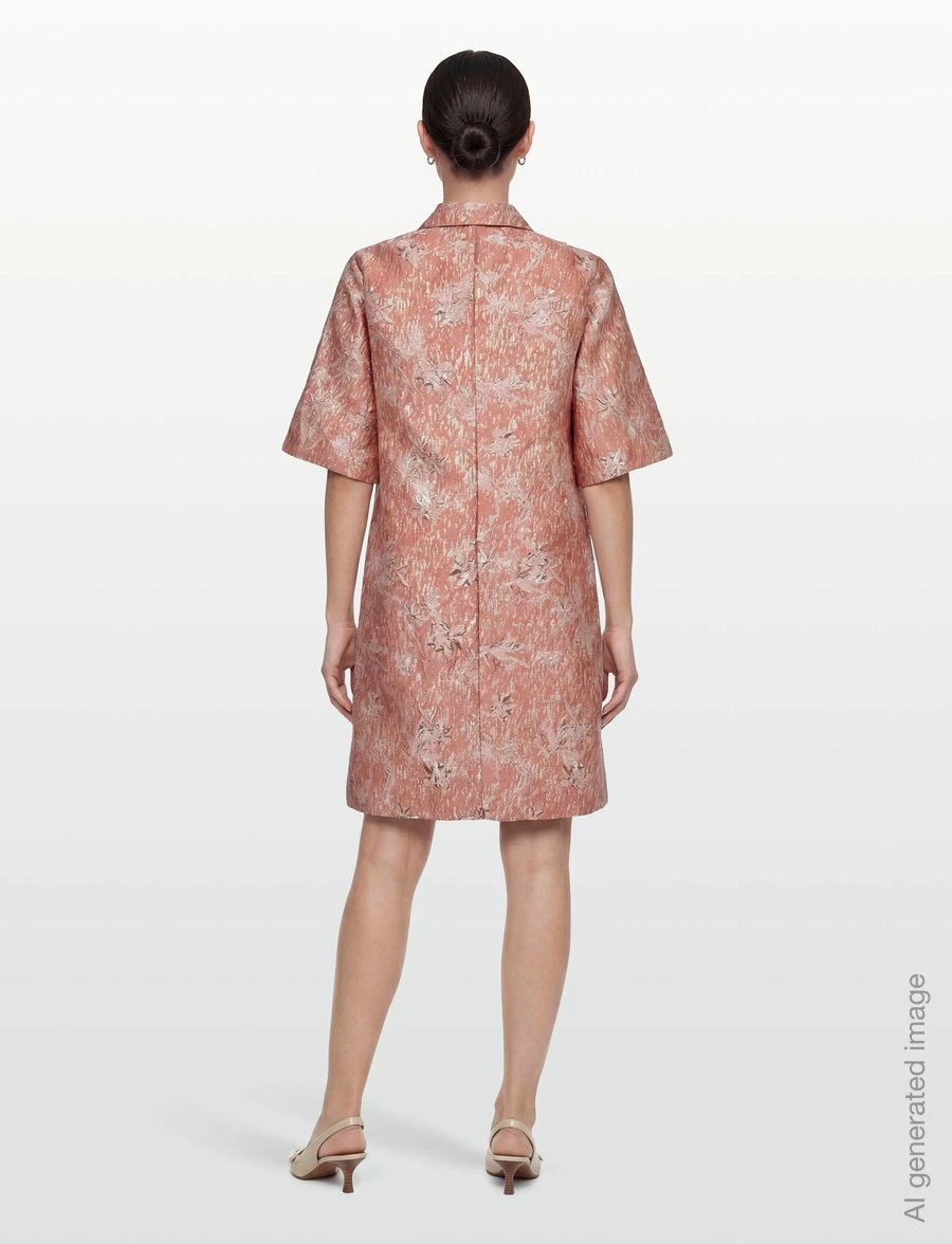 Nümph - NUJACKIE DRESS - skjortklänningar - peony - 4
