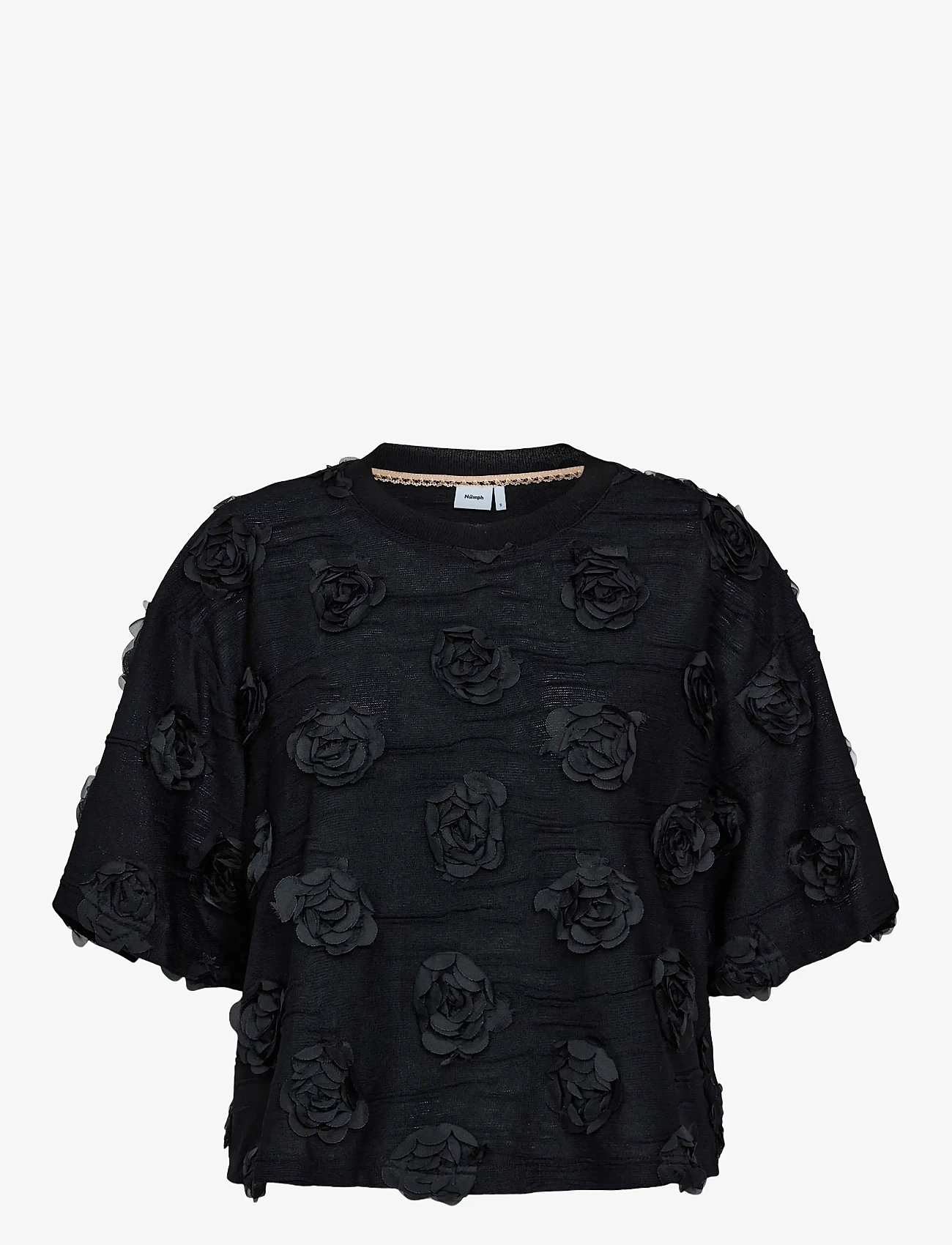 Nümph - NUROSIE T-SHIRT - t-shirts - caviar - 0