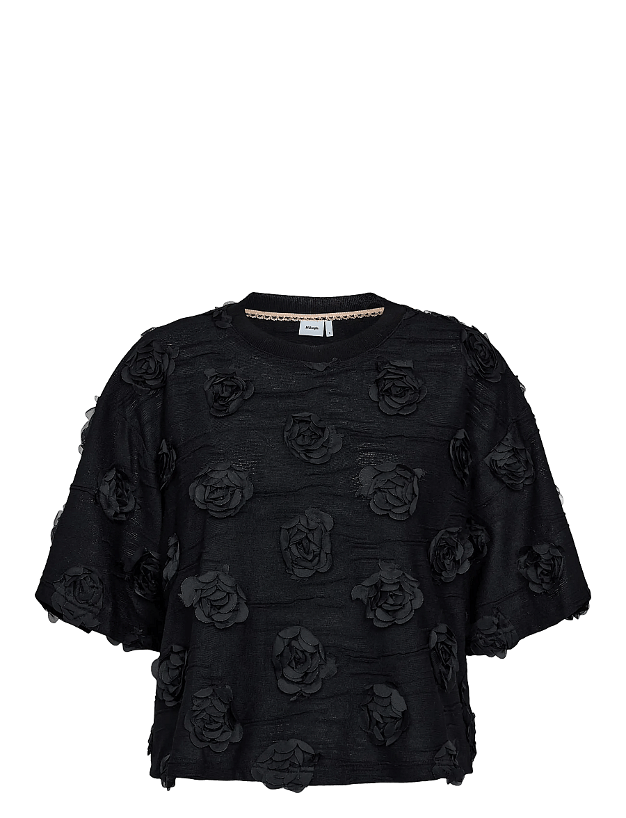 Nümph - NUROSIE T-SHIRT - t-shirts - caviar - 0