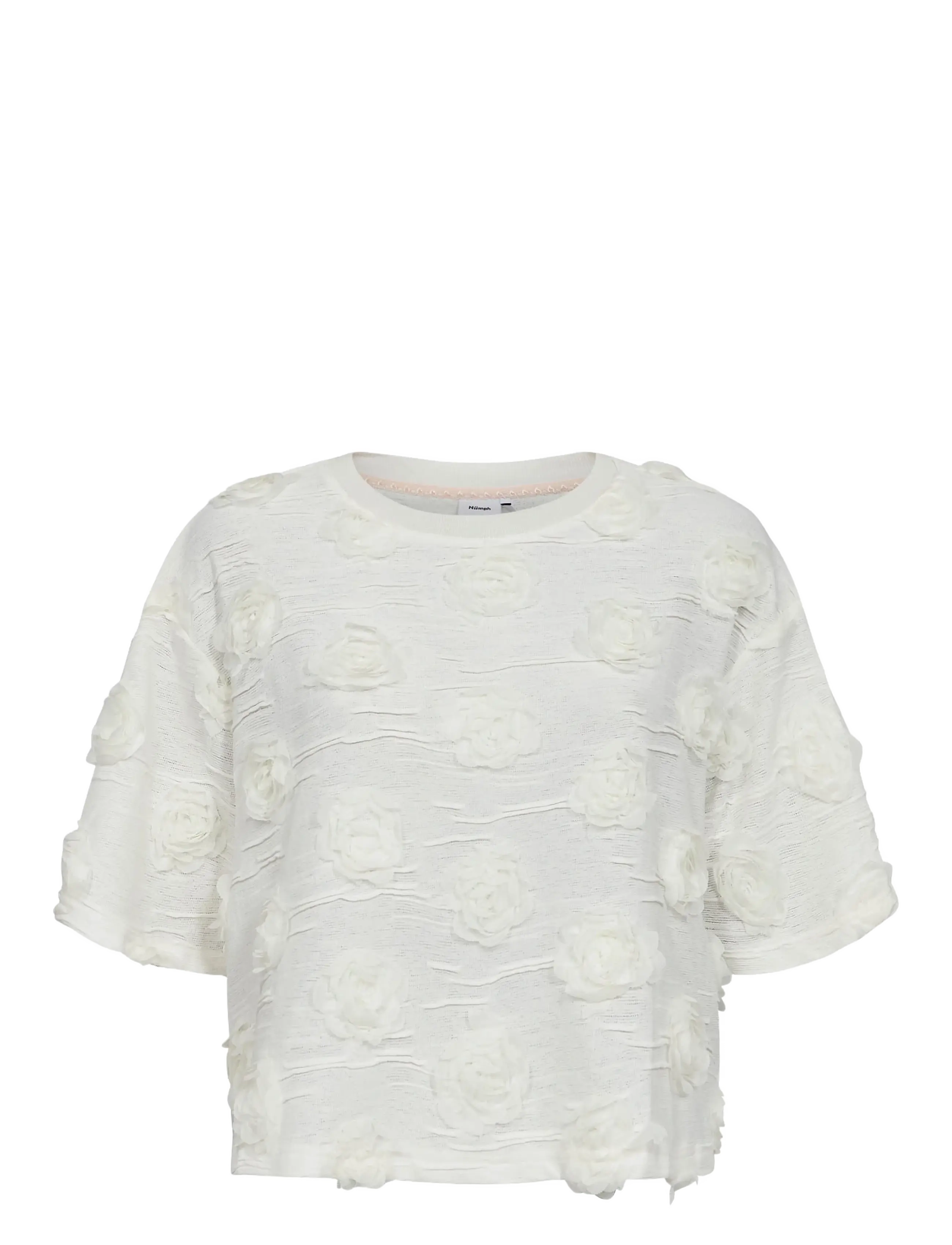 Nümph NUROSIE T-SHIRT - T-shirts & Toppe - CLOUD DANCER / white