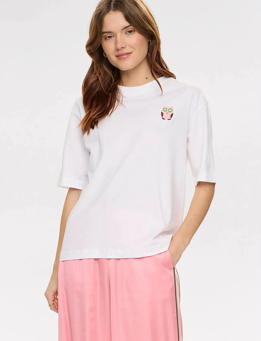 Nümph - NUOLINA T-SHIRT - t-shirts - bright white - 0