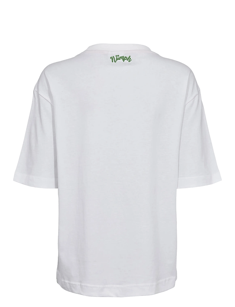 Nümph - NUOLINA T-SHIRT - t-särgid - bright white - 2