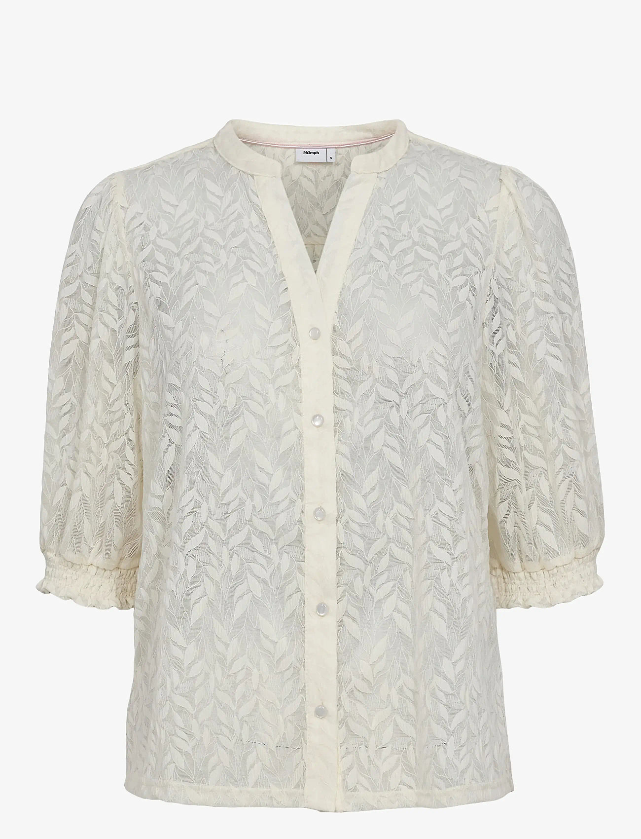 Nümph - NULEVINA SHIRT - kurzämlige blusen - pristine - 0