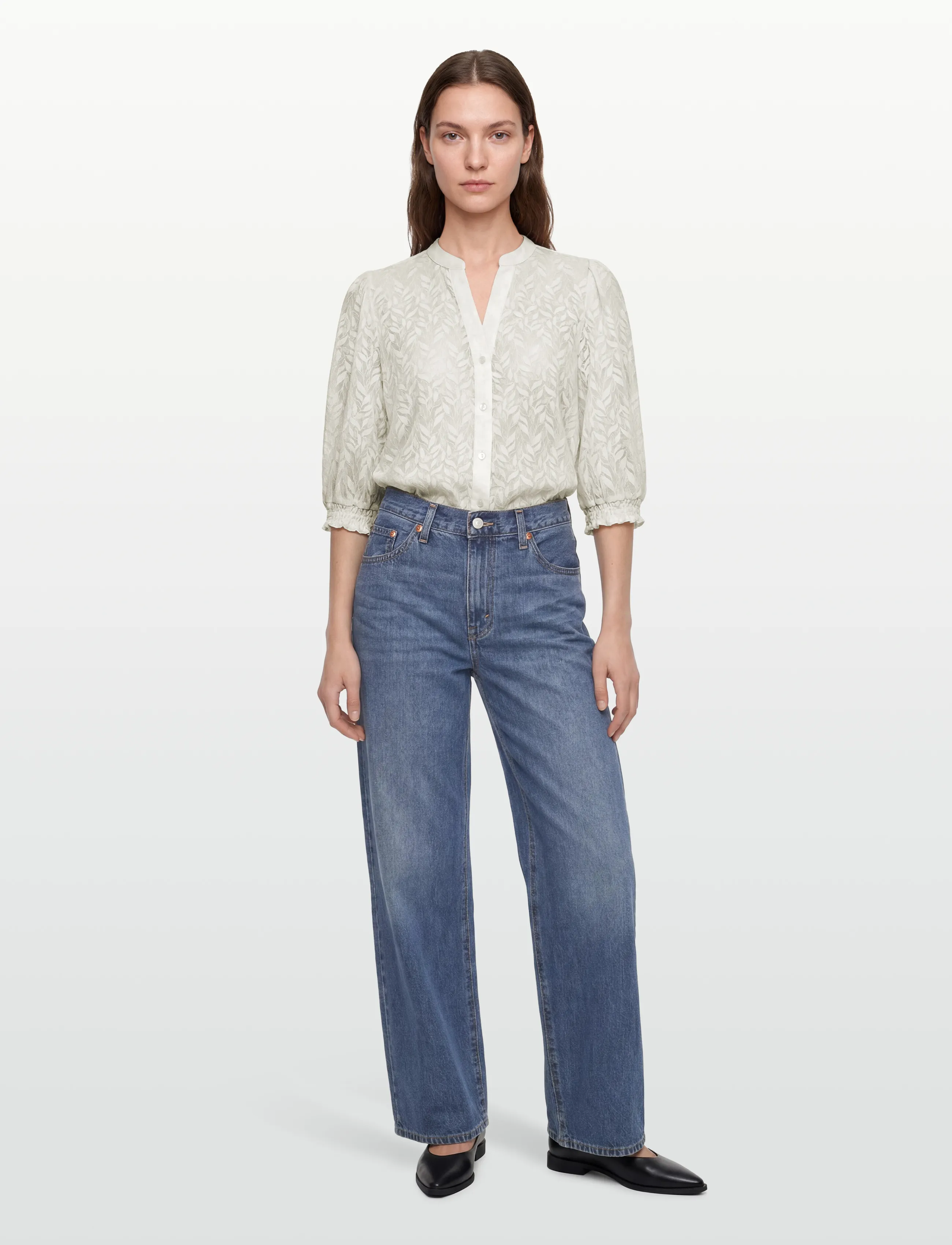 Nümph NULEVINA SHIRT - Blusen - PRISTINE / cream