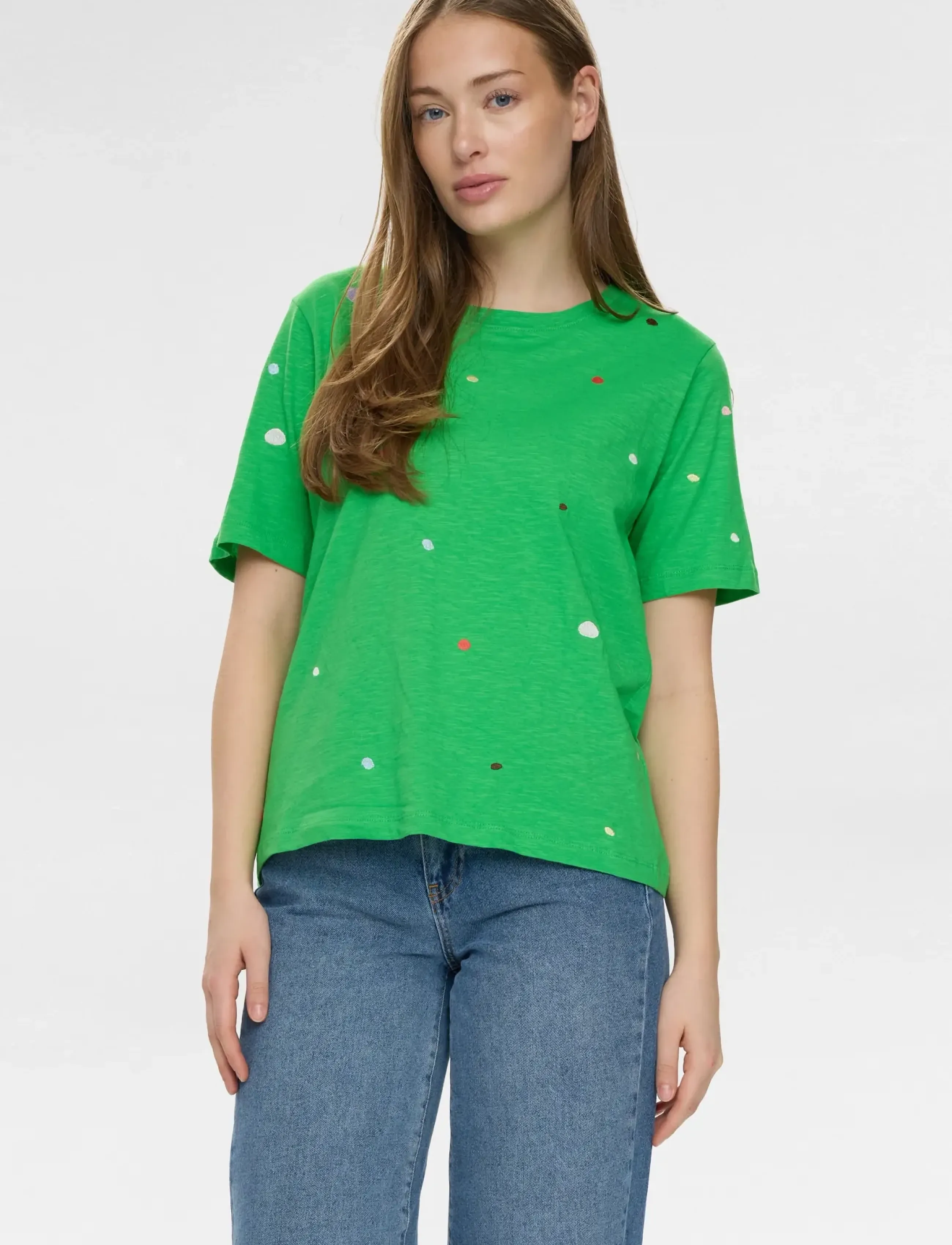 Nümph - NUDELORA T-SHIRT - GOTS - t-shirts - classic green - 3