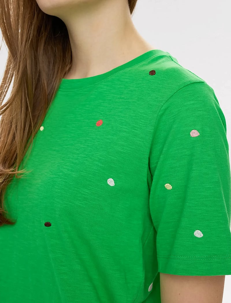 Nümph - NUDELORA T-SHIRT - GOTS - t-shirts - classic green - 4