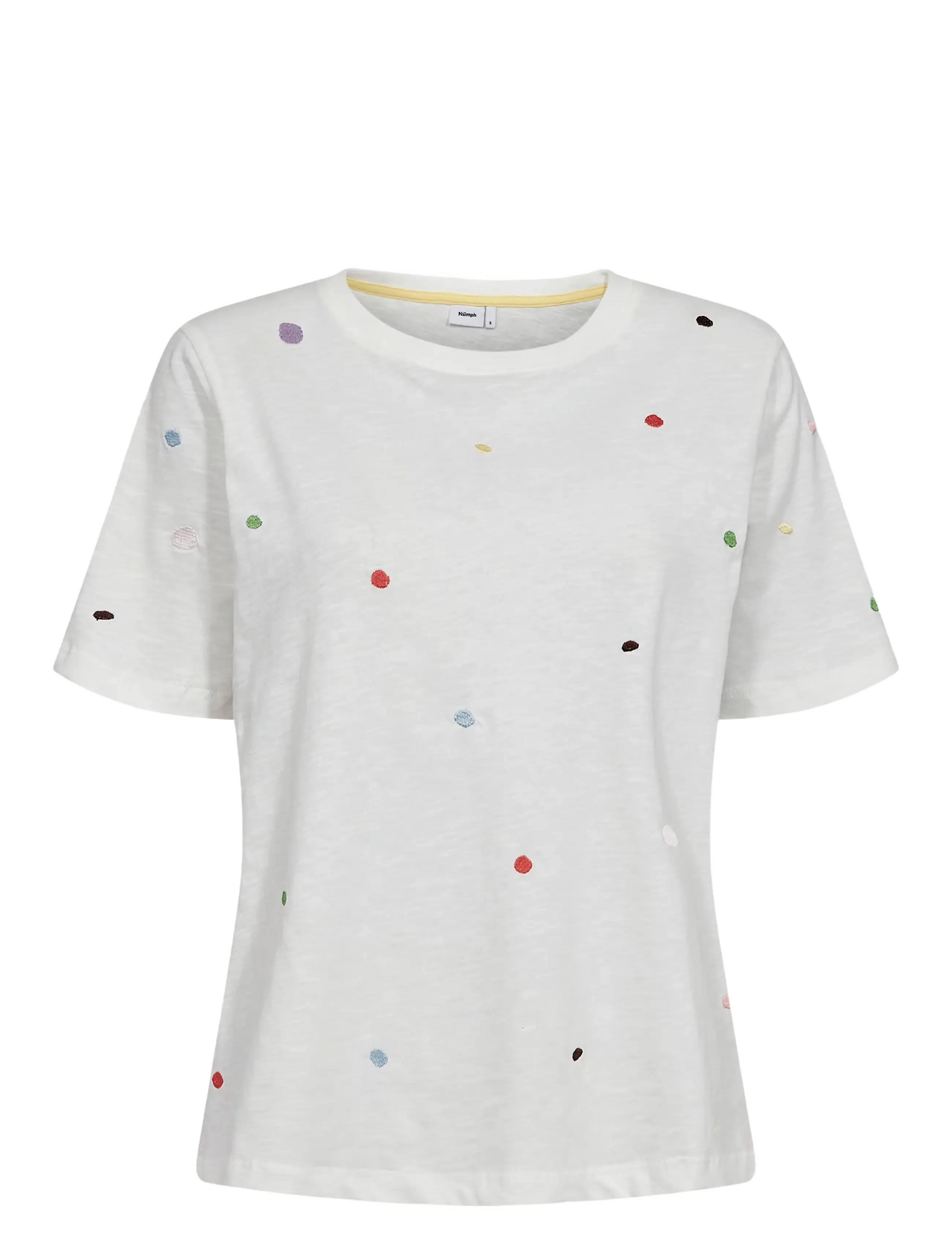 Nümph NUDELORA T-SHIRT - GOTS - T-shirts & Toppe - CLOUD DANCER / white
