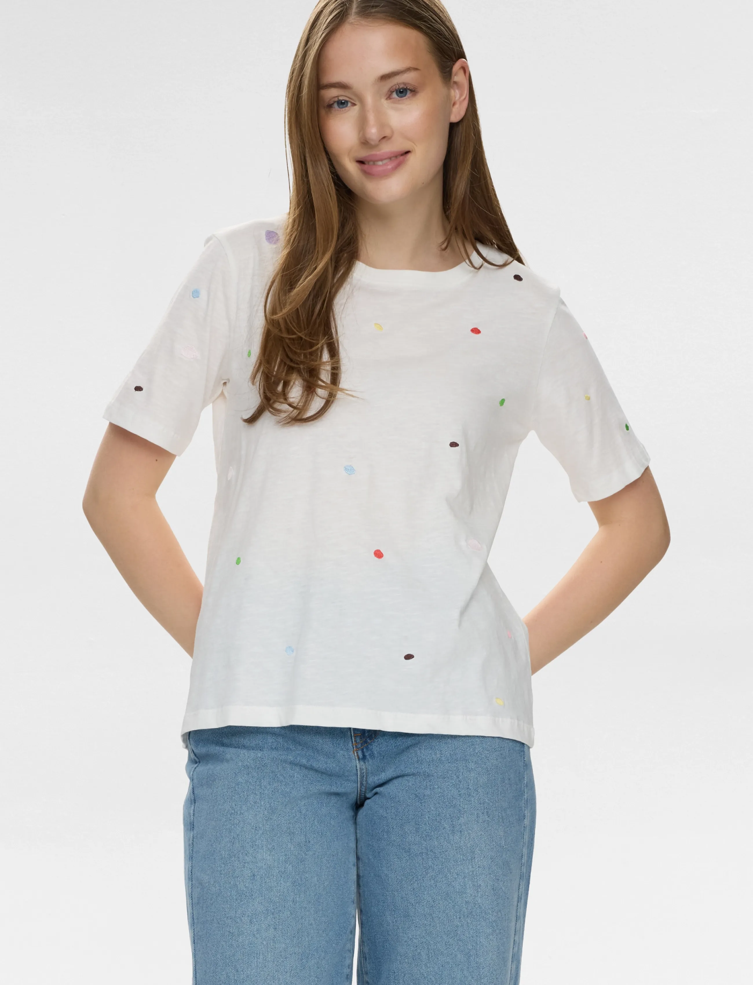 Nümph - NUDELORA T-SHIRT - GOTS - laveste priser - cloud dancer - 4