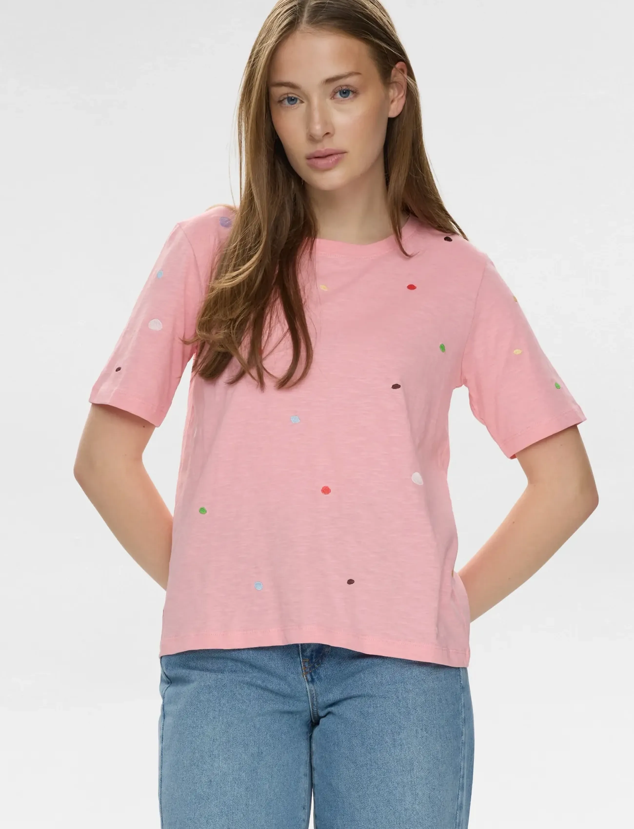 Nümph - NUDELORA T-SHIRT - GOTS - t-shirts - peony - 3