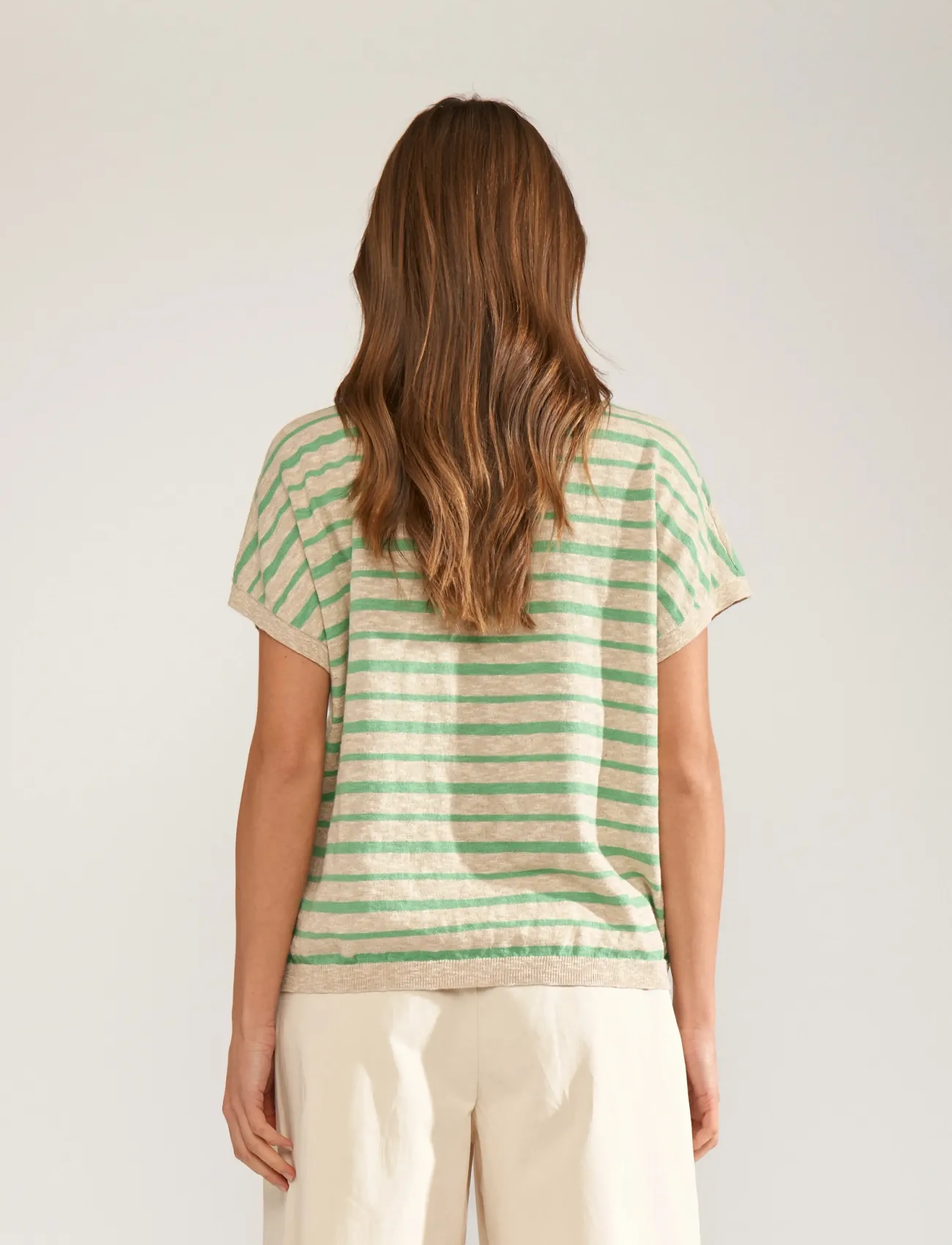 Nümph NUKIKI BOATNECK PULLOVER - T-shirts & Tops - ABSINTHE GREEN / khaki/green