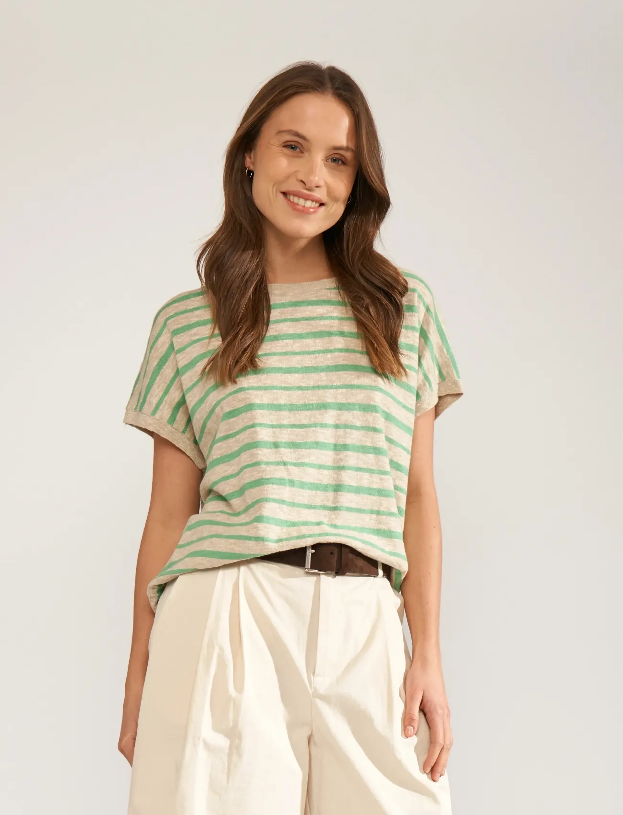 Nümph - NUKIKI BOATNECK PULLOVER - t-shirts - absinthe green - 3