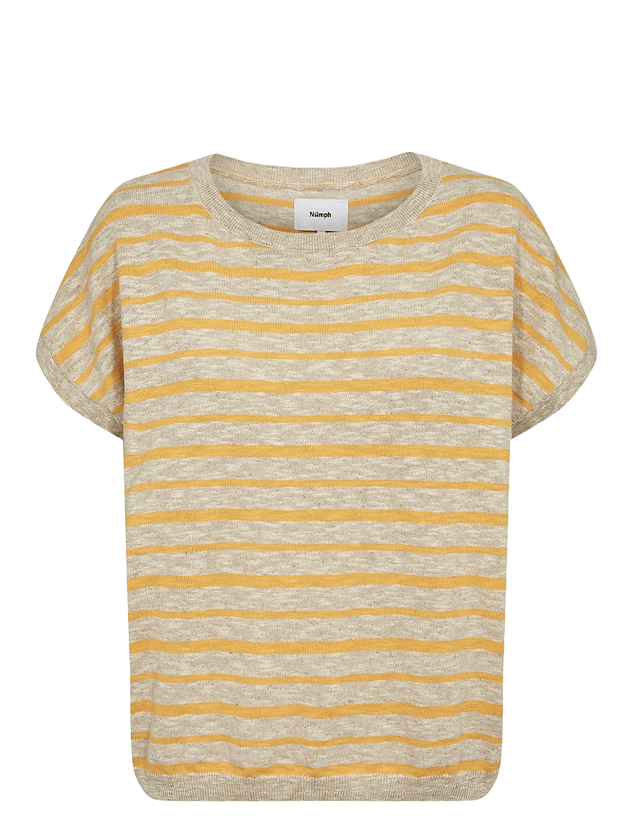 Nümph - NUKIKI BOATNECK PULLOVER - t-shirts - marigold - 1