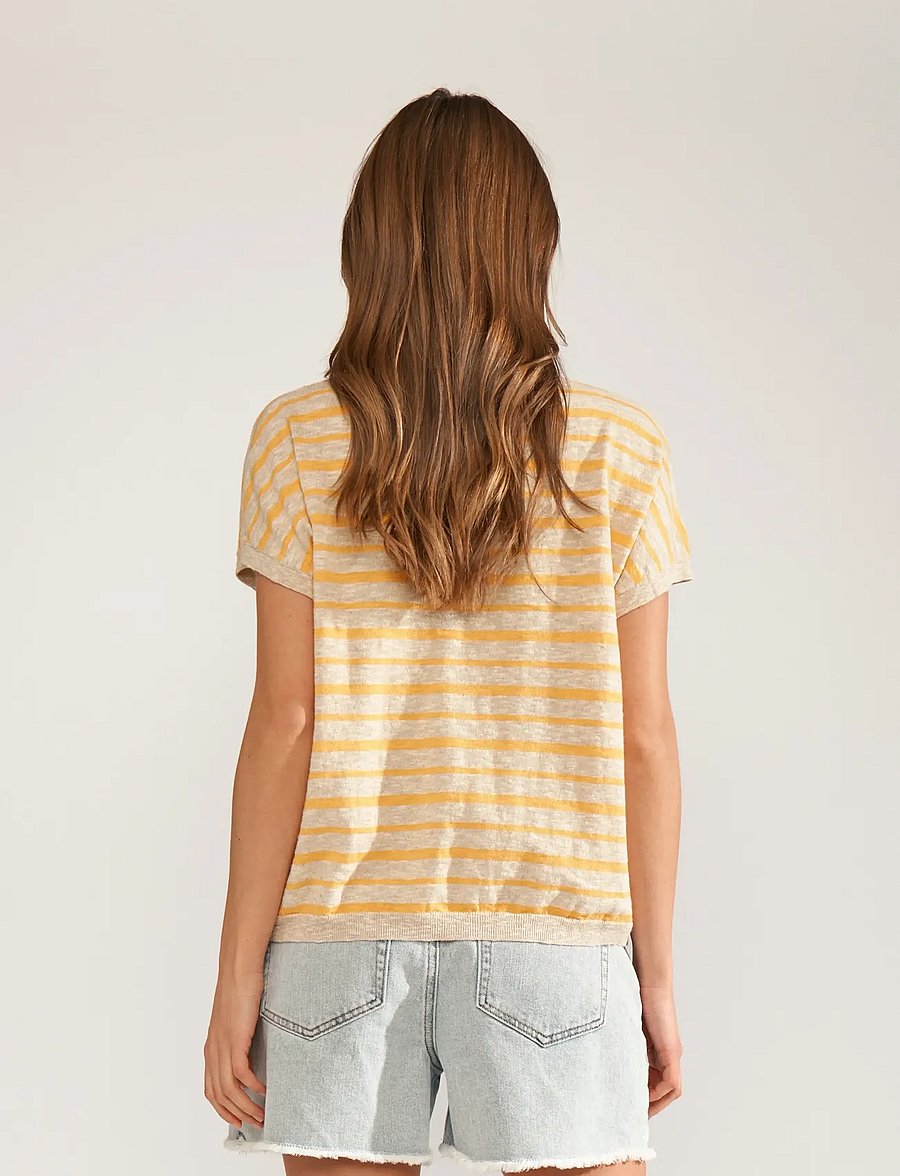 Nümph - NUKIKI BOATNECK PULLOVER - t-shirts - marigold - 3