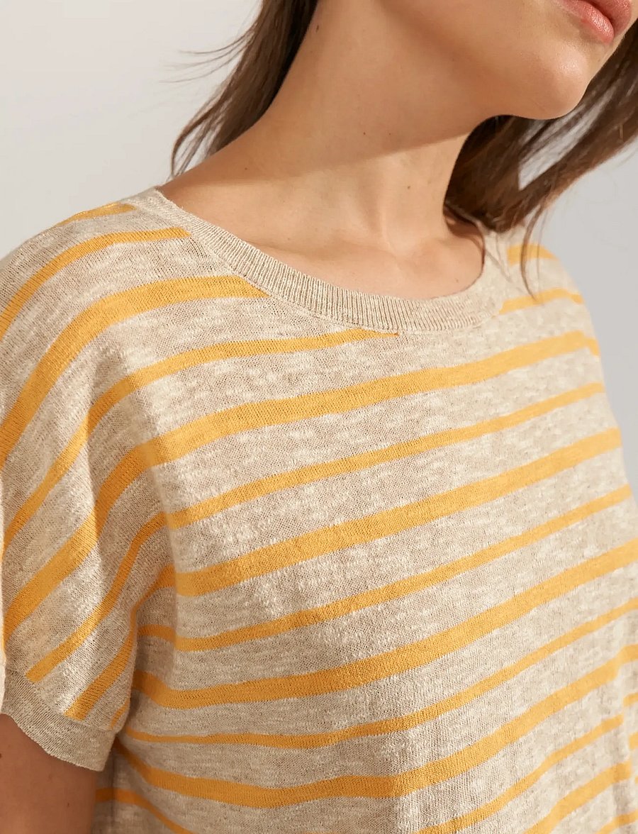 Nümph - NUKIKI BOATNECK PULLOVER - t-shirts - marigold - 4