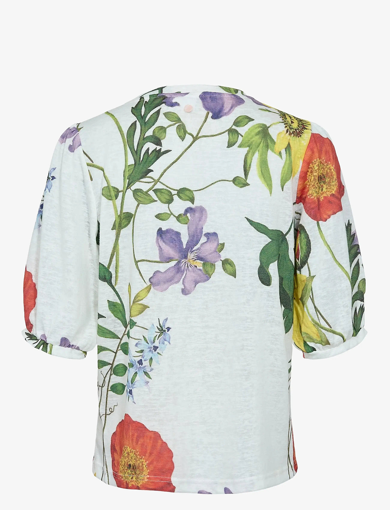 Nümph - NUBELISA SS BLOUSE - kortærmede bluser - cloud dancer - 1