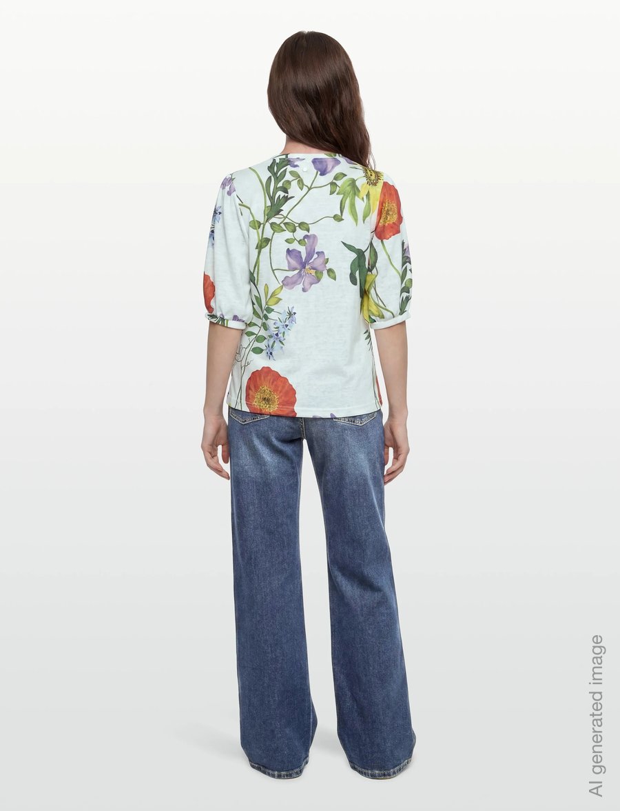 Nümph - NUBELISA SS BLOUSE - kurzärmelige blusen - cloud dancer - 4