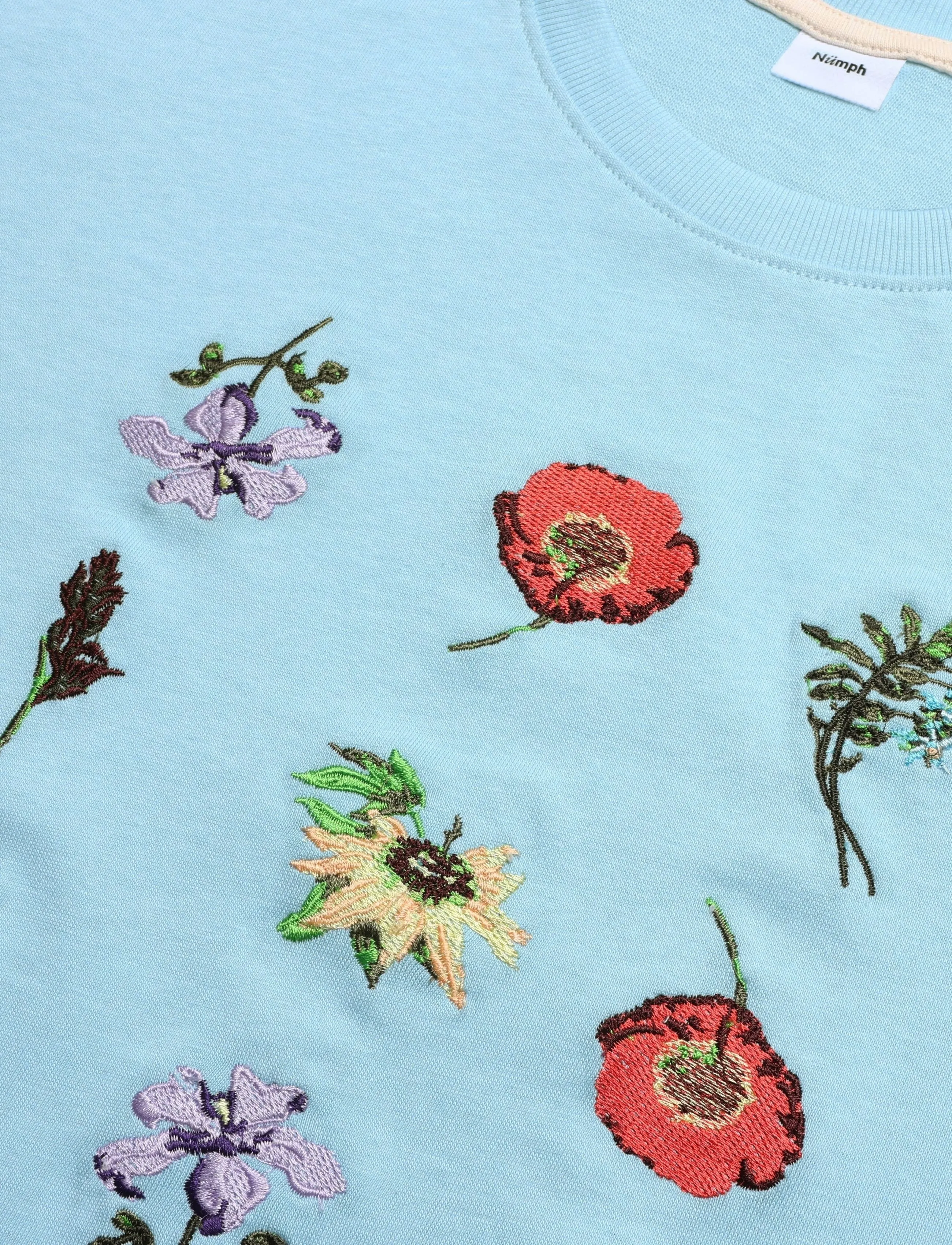 Nümph - NUBELISA BOXY TEE - t-shirts - airy blue - 2