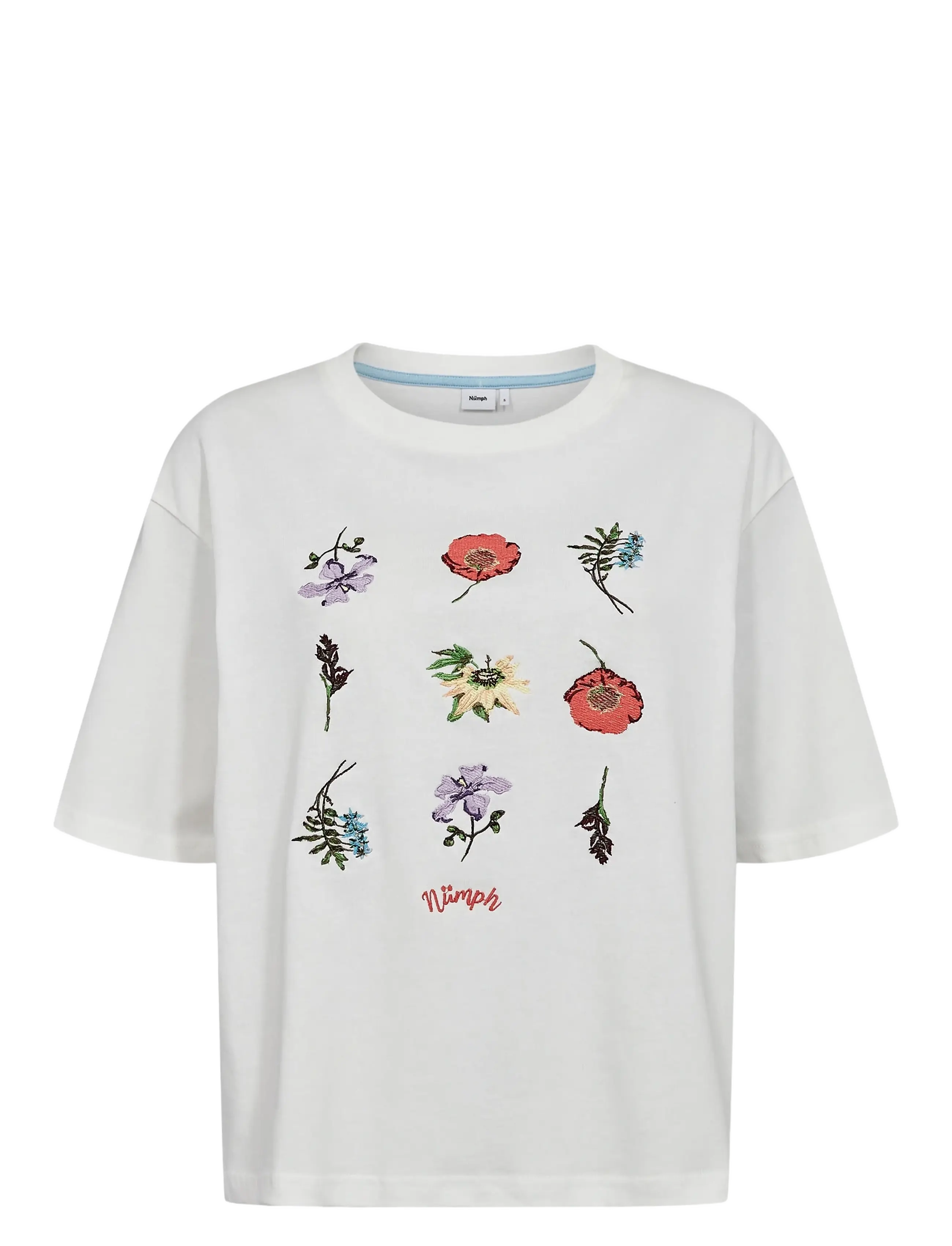 Nümph NUBELISA BOXY TEE - T-shirts & Toppe - CLOUD DANCER / white