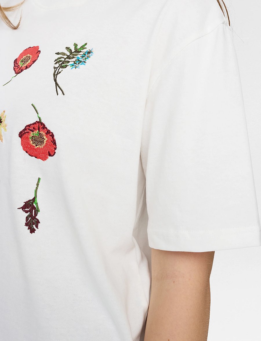 Nümph - NUBELISA BOXY TEE - marškinėliai - cloud dancer - 5