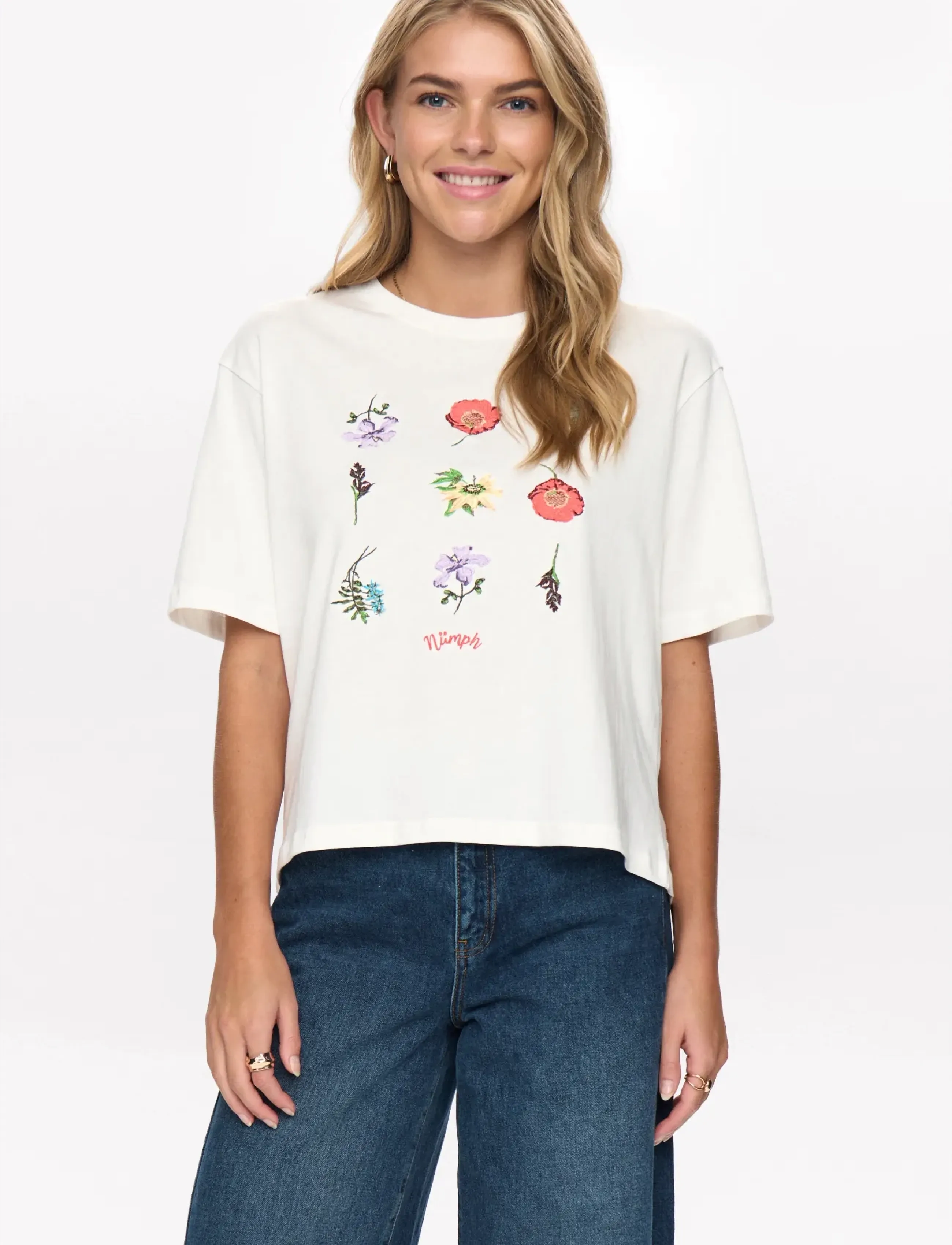 Nümph - NUBELISA BOXY TEE - t-shirts - cloud dancer - 5