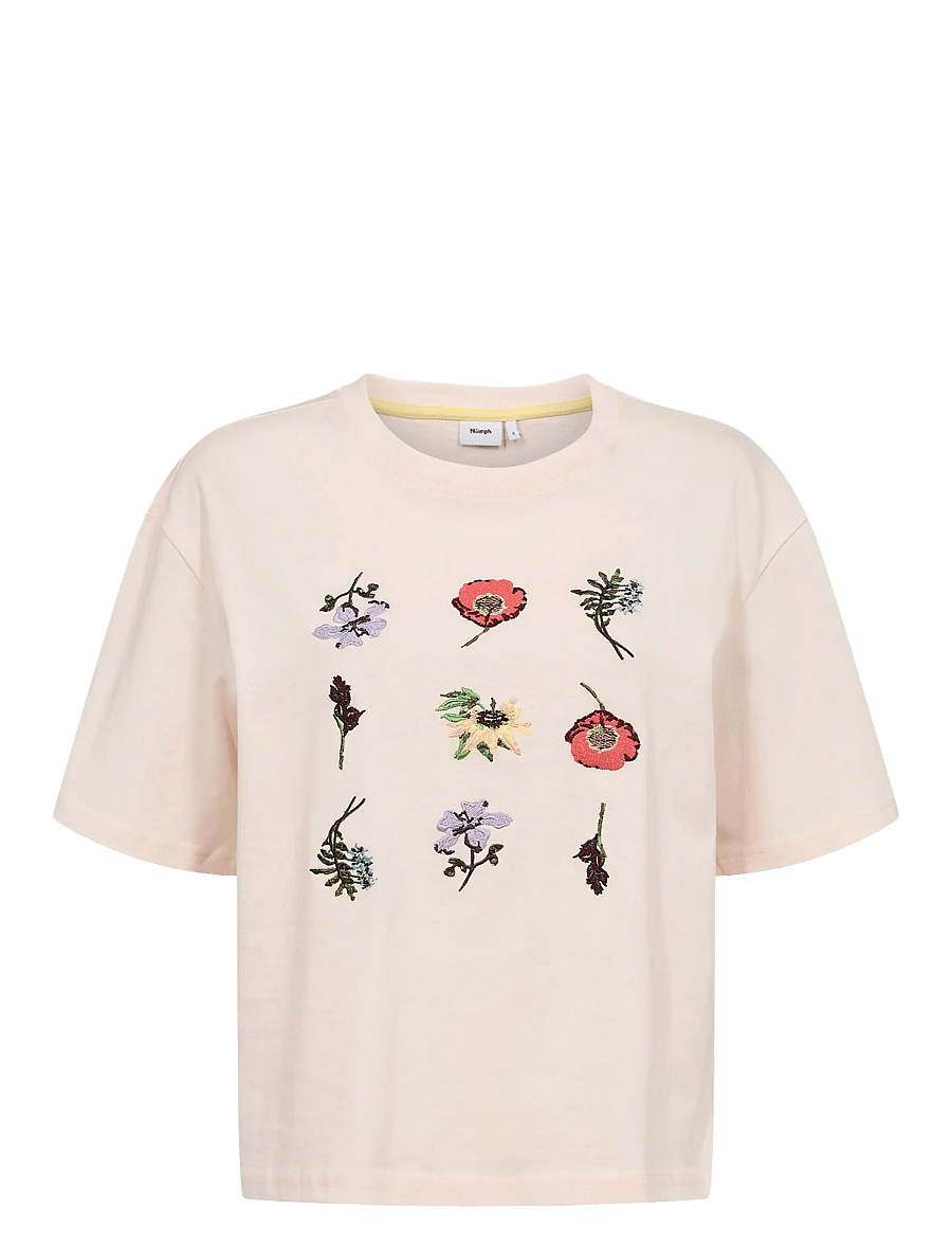 Nümph - NUBELISA BOXY TEE - t-shirts - mangano calcite - 1