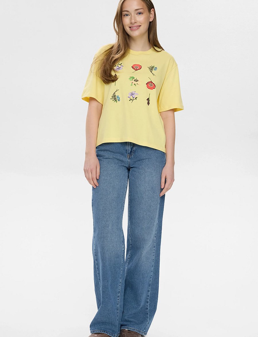 Nümph - NUBELISA BOXY TEE - t-shirts - popcorn - 3