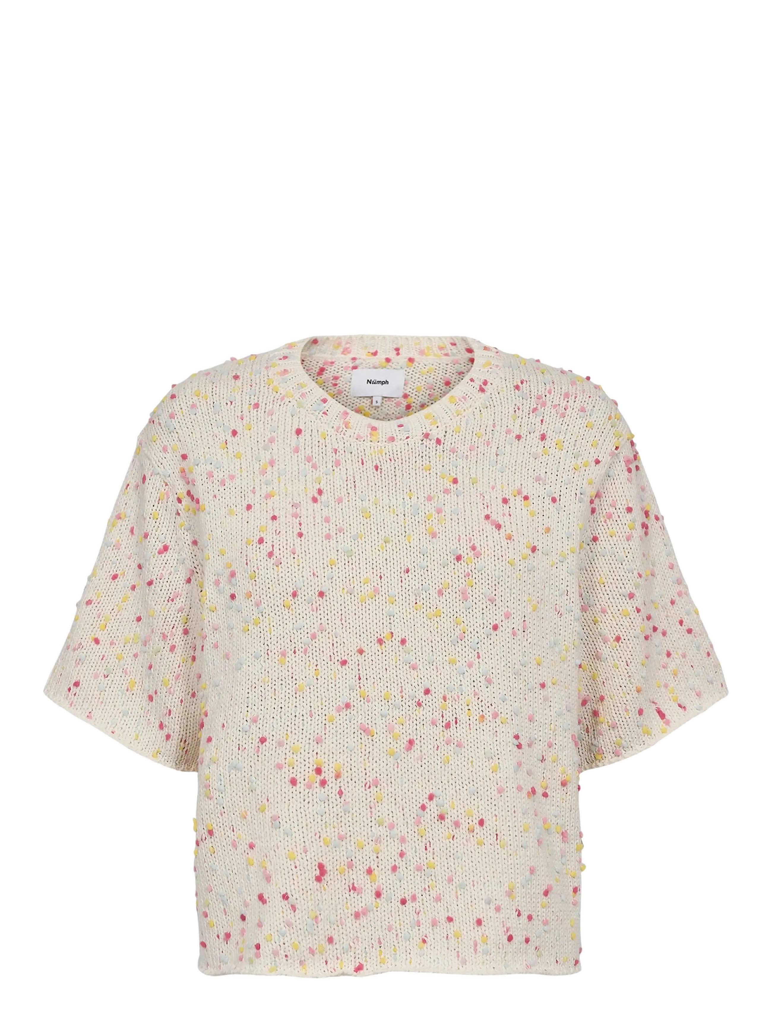 NÜMPH Nunepsa Ss Pullover Cream - XL - Damen