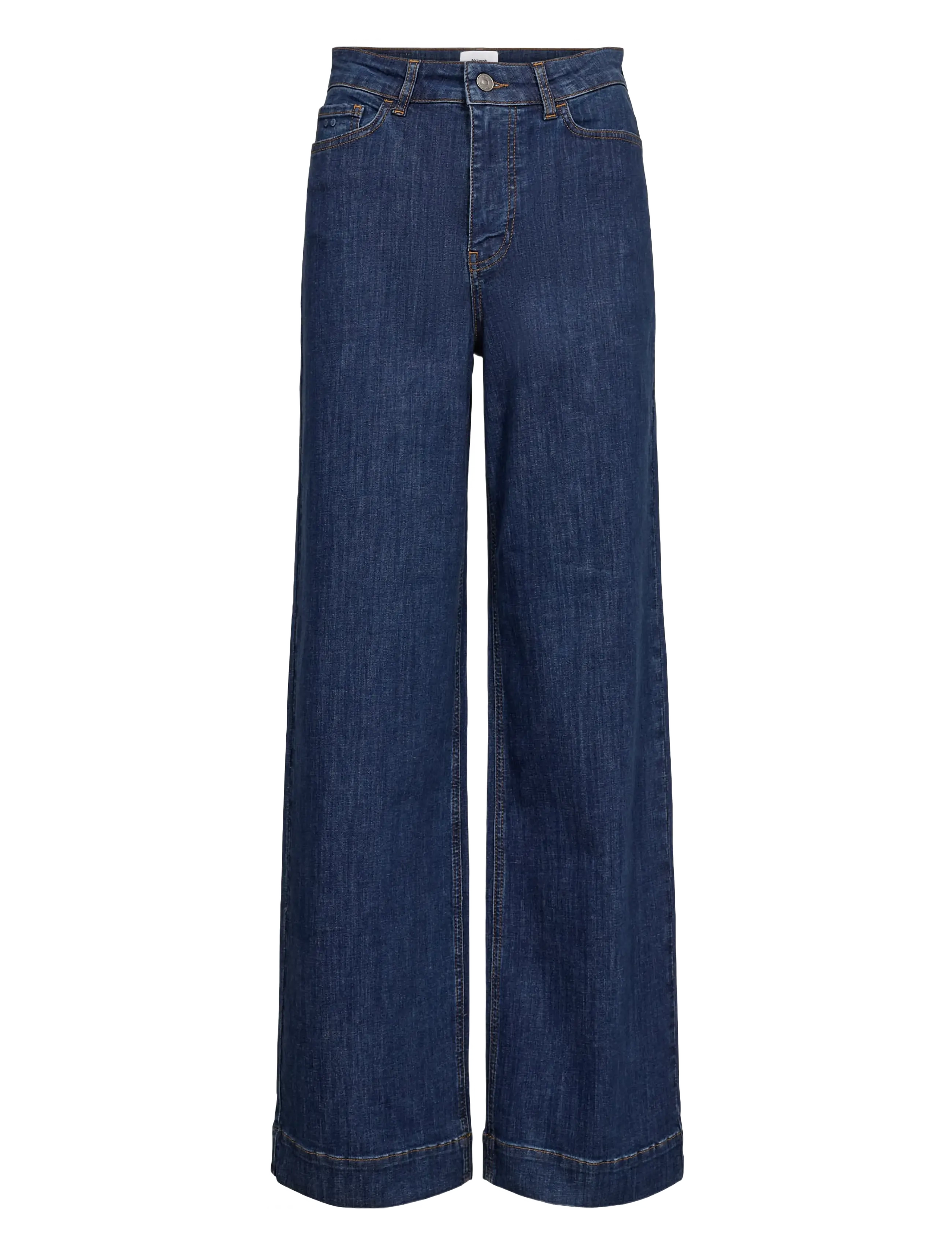 Nümph - NUPARIS HR WIDE JEANS - P3012 - brede jeans - dark blue denim - 1