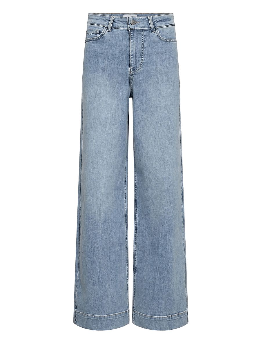 Nümph - NUPARIS HR WIDE JEANS - P3019 - hosen mit weitem bein - light b. stonewash denim - 1