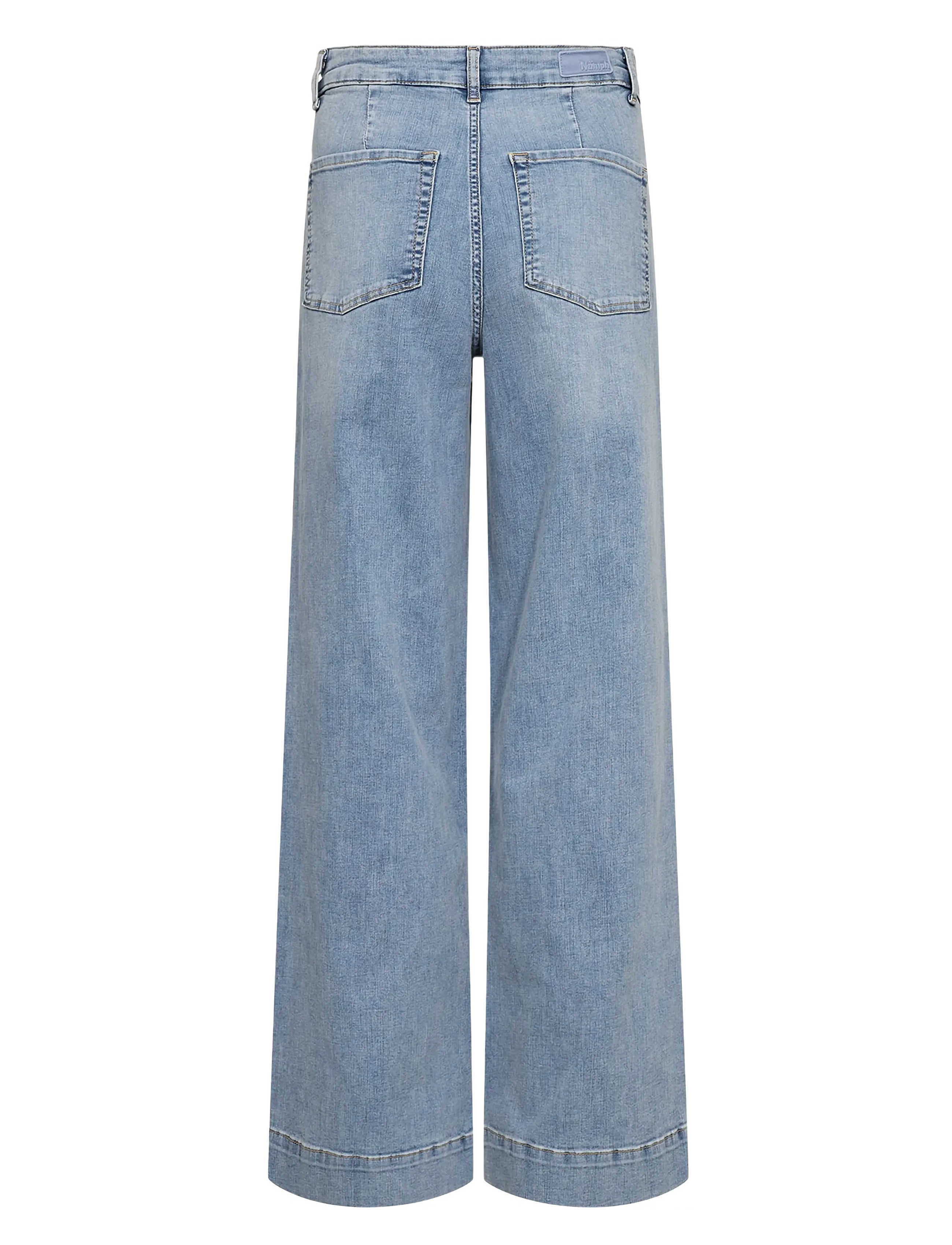 Nümph - NUPARIS HR WIDE JEANS - P3019 - light b. stonewash denim - 2