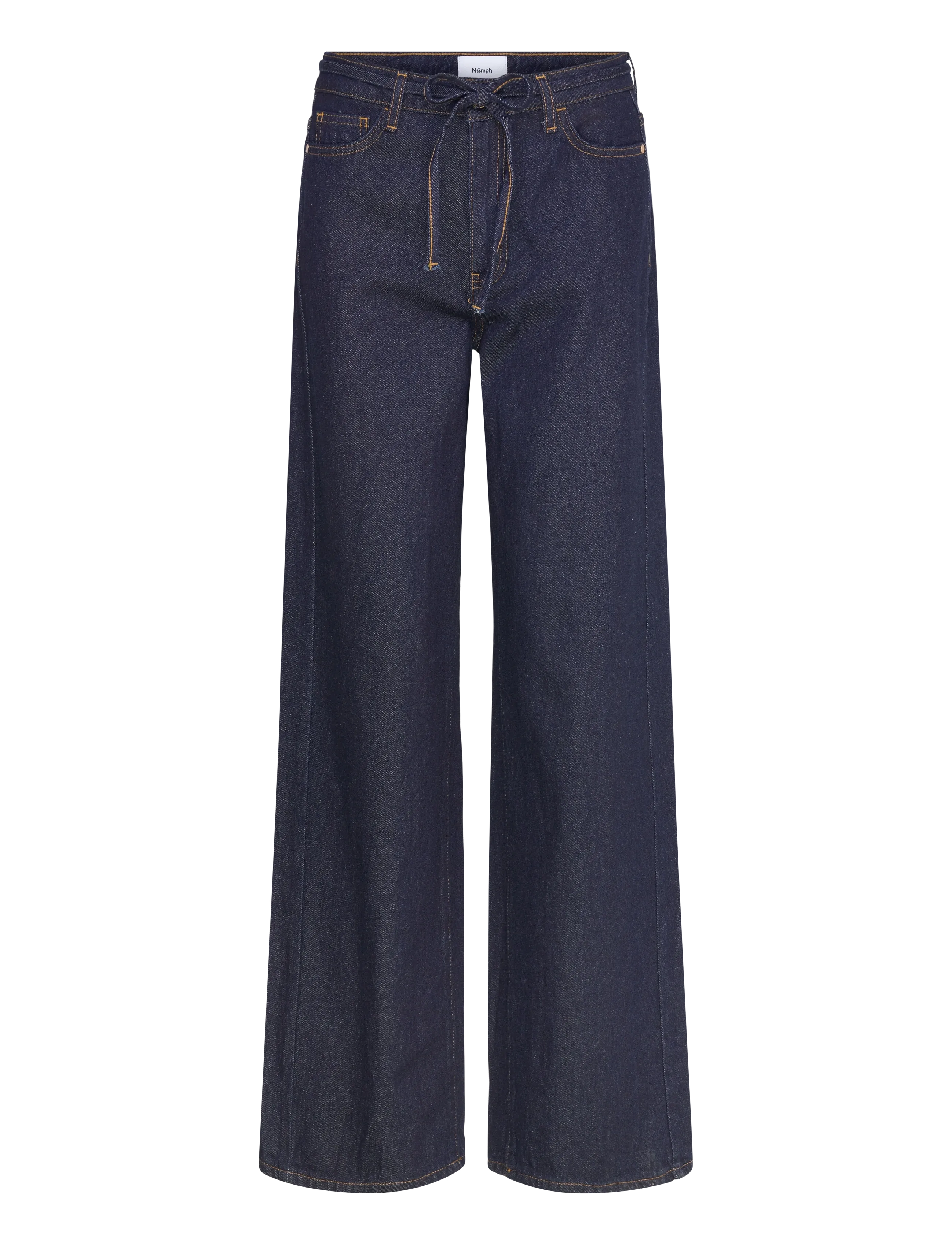 Nümph NUBROOKLYN HR WIDE JEANS P3012 - Jeans - DARK BLUE DENIM / navy