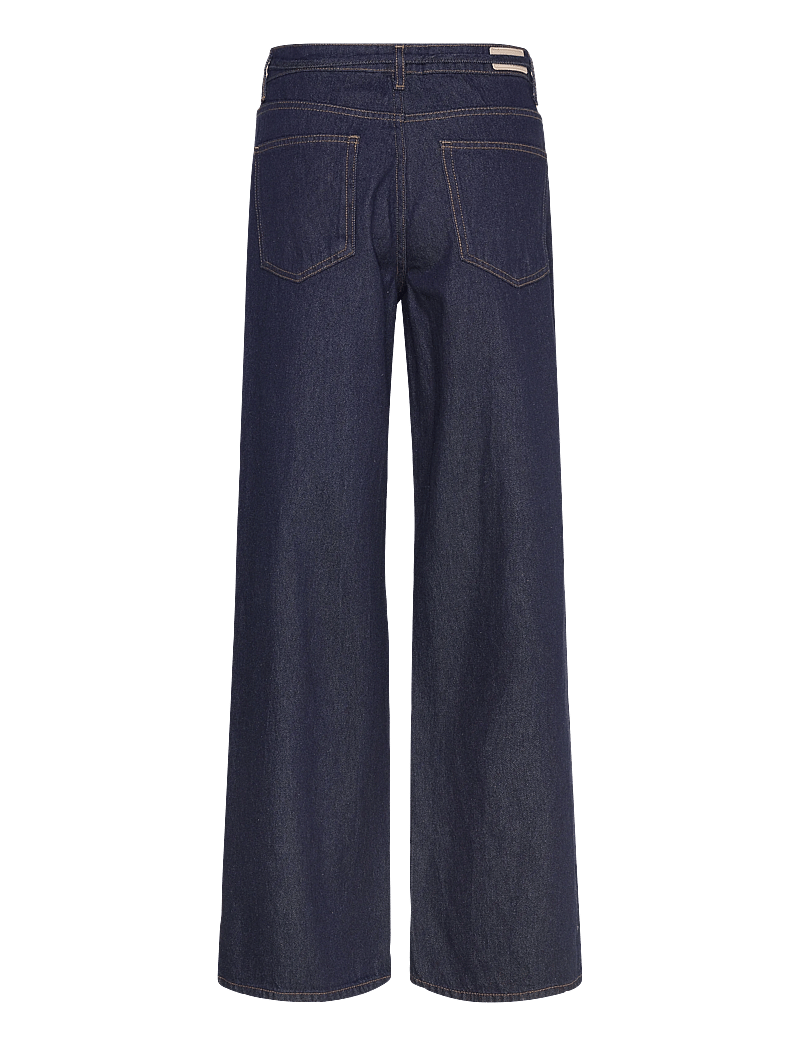 Nümph - NUBROOKLYN HR WIDE JEANS P3012 - laia säärega teksad - dark blue denim - 1