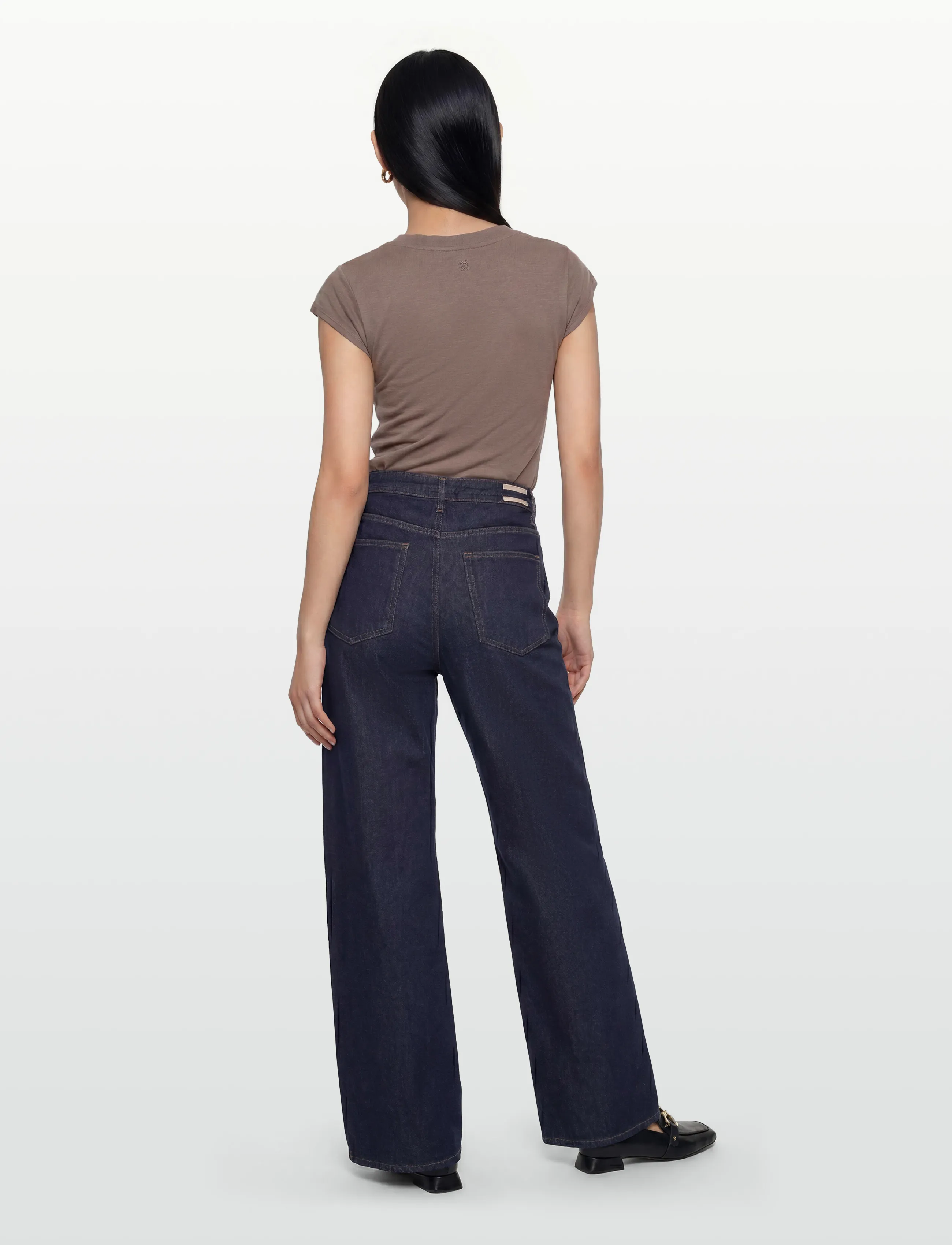 Nümph - NUBROOKLYN HR WIDE JEANS P3012 - brede jeans - dark blue denim - 4