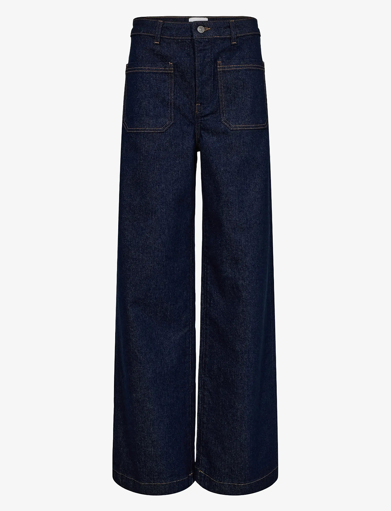 Nümph - NUMILTON HR WIDE JEANS S3012 - laia säärega teksad - dark blue denim - 1