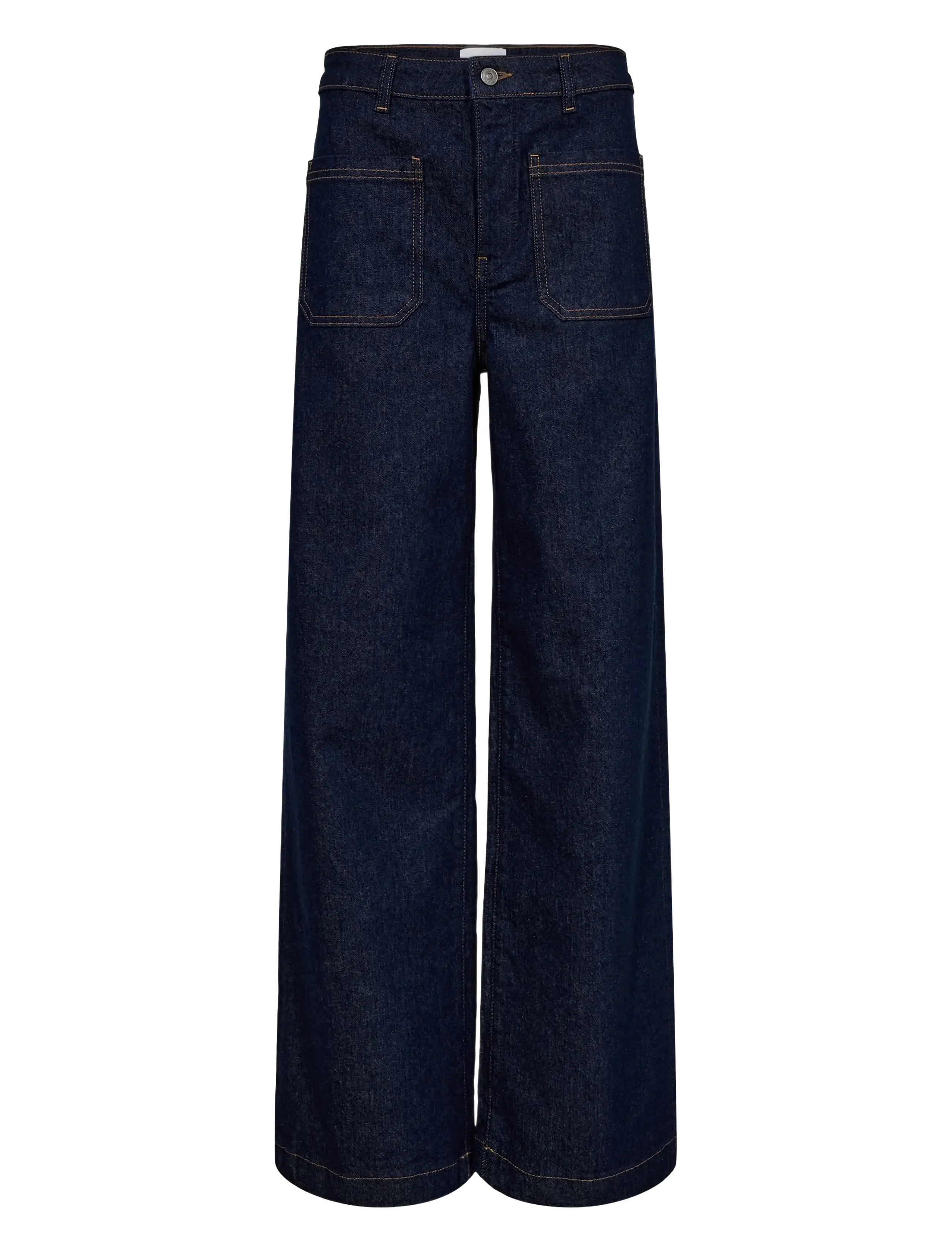 Nümph NUMILTON HR WIDE JEANS S3012 - Jeans - DARK BLUE DENIM / navy