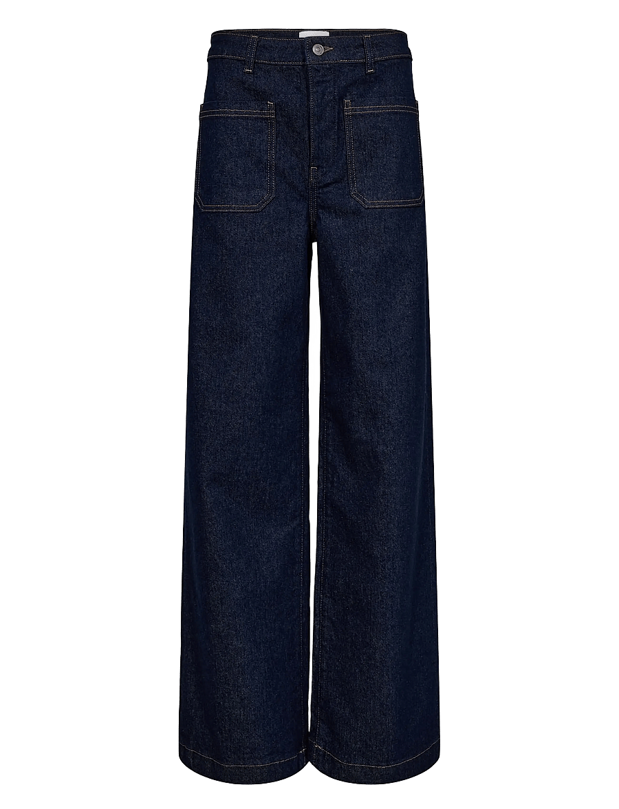 Nümph - NUMILTON HR WIDE JEANS S3012 - vida jeans - dark blue denim - 1