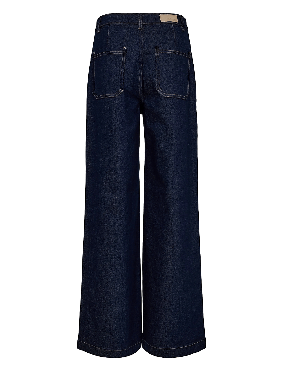 Nümph - NUMILTON HR WIDE JEANS S3012 - vida jeans - dark blue denim - 2