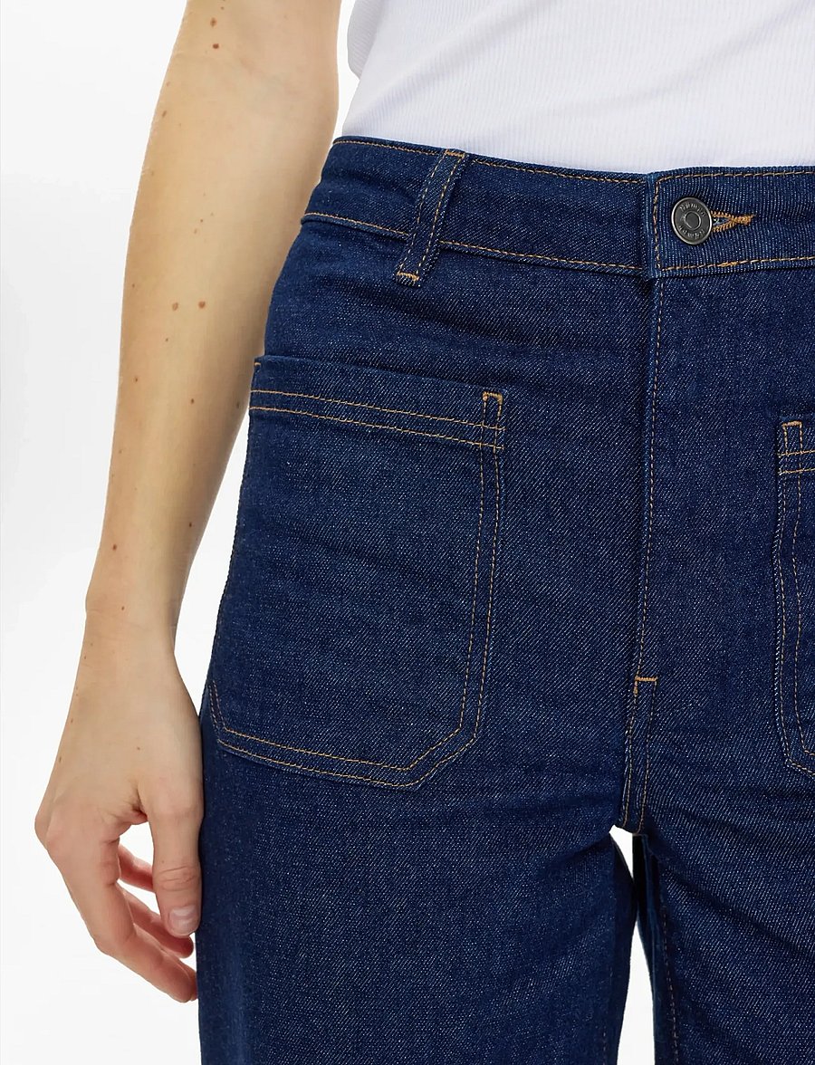 Nümph - NUMILTON HR WIDE JEANS S3012 - vida jeans - dark blue denim - 5