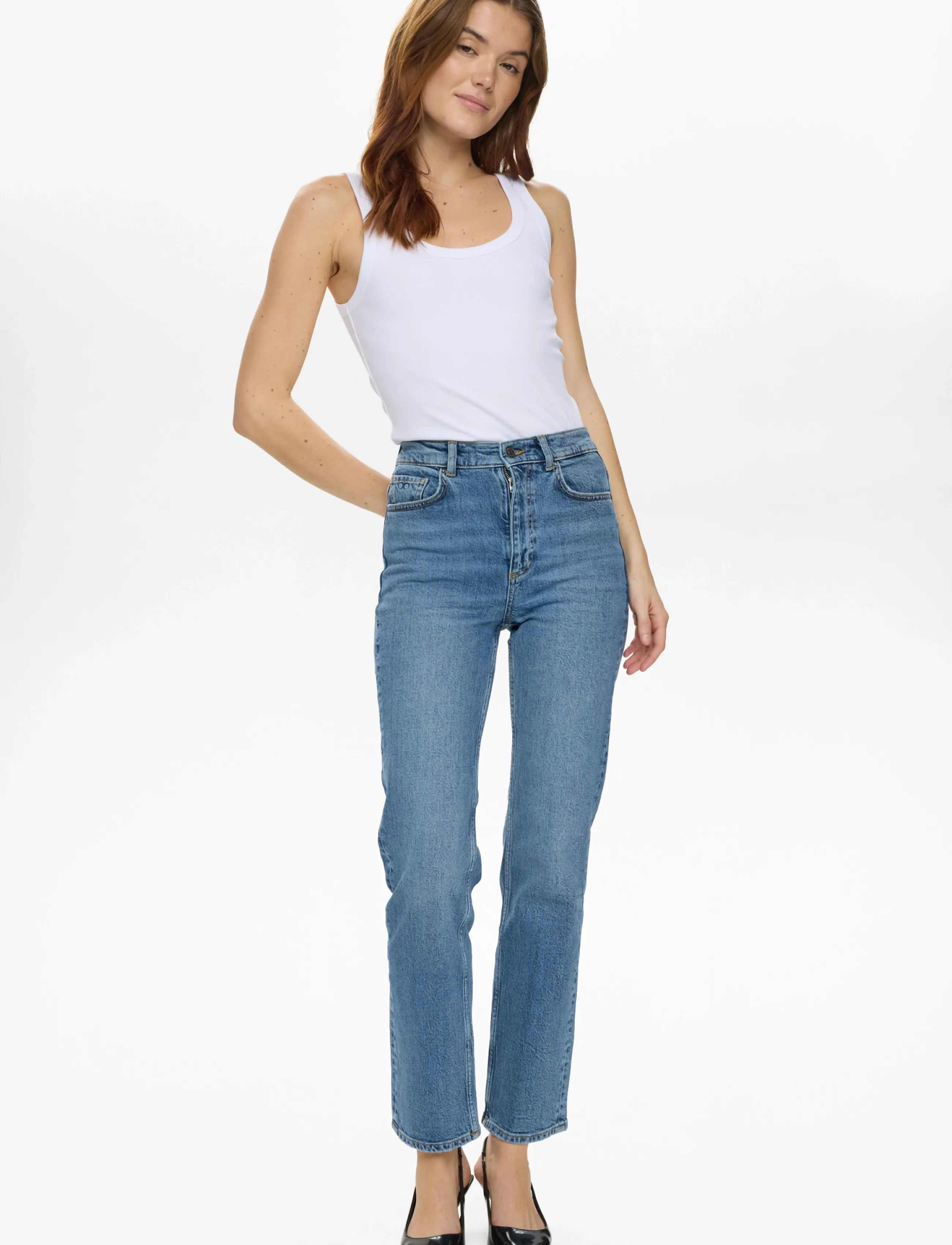 Nümph - NUOSLO HR STRAIGHT JEANS - S3013 - medium blue denim - 4