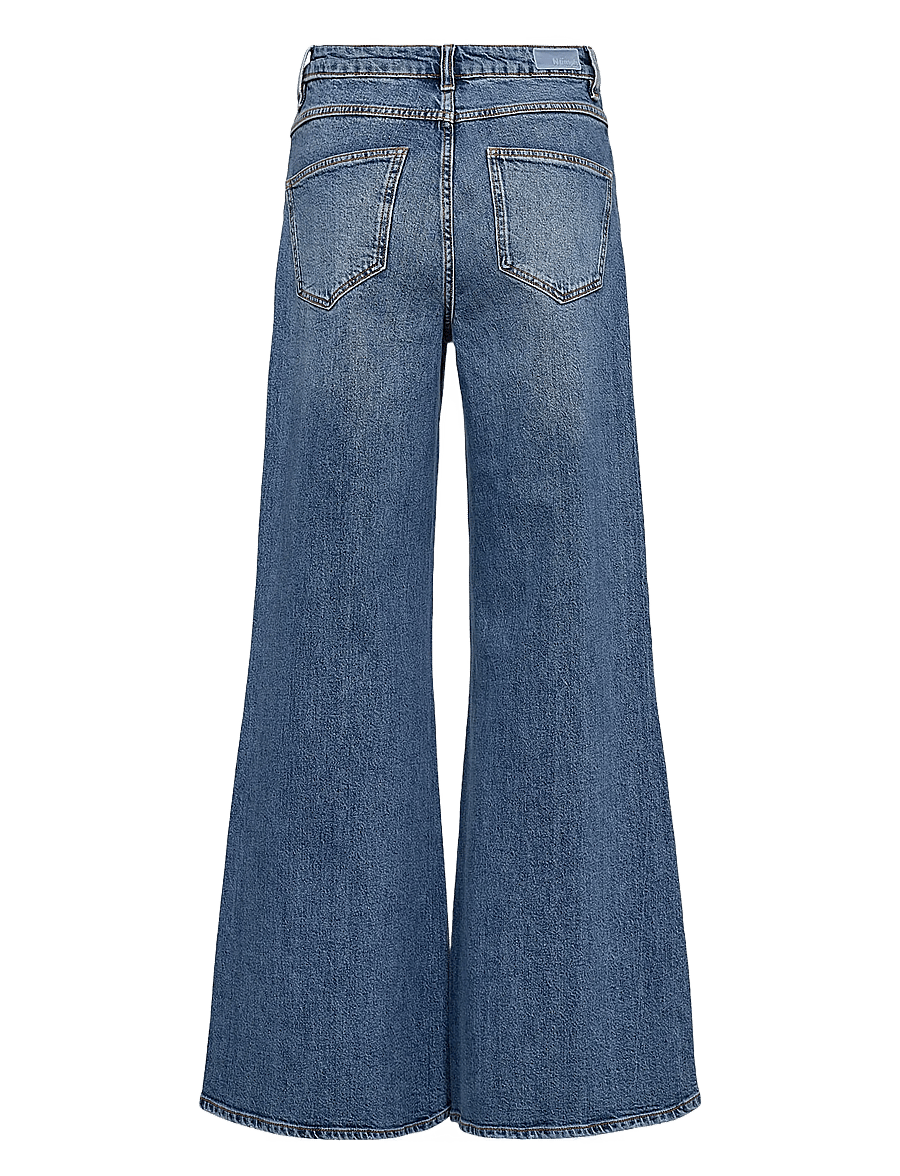 Nümph - NUPISA HR WIDE JEANS - S3013 - utsvängda jeans - medium blue denim - 2