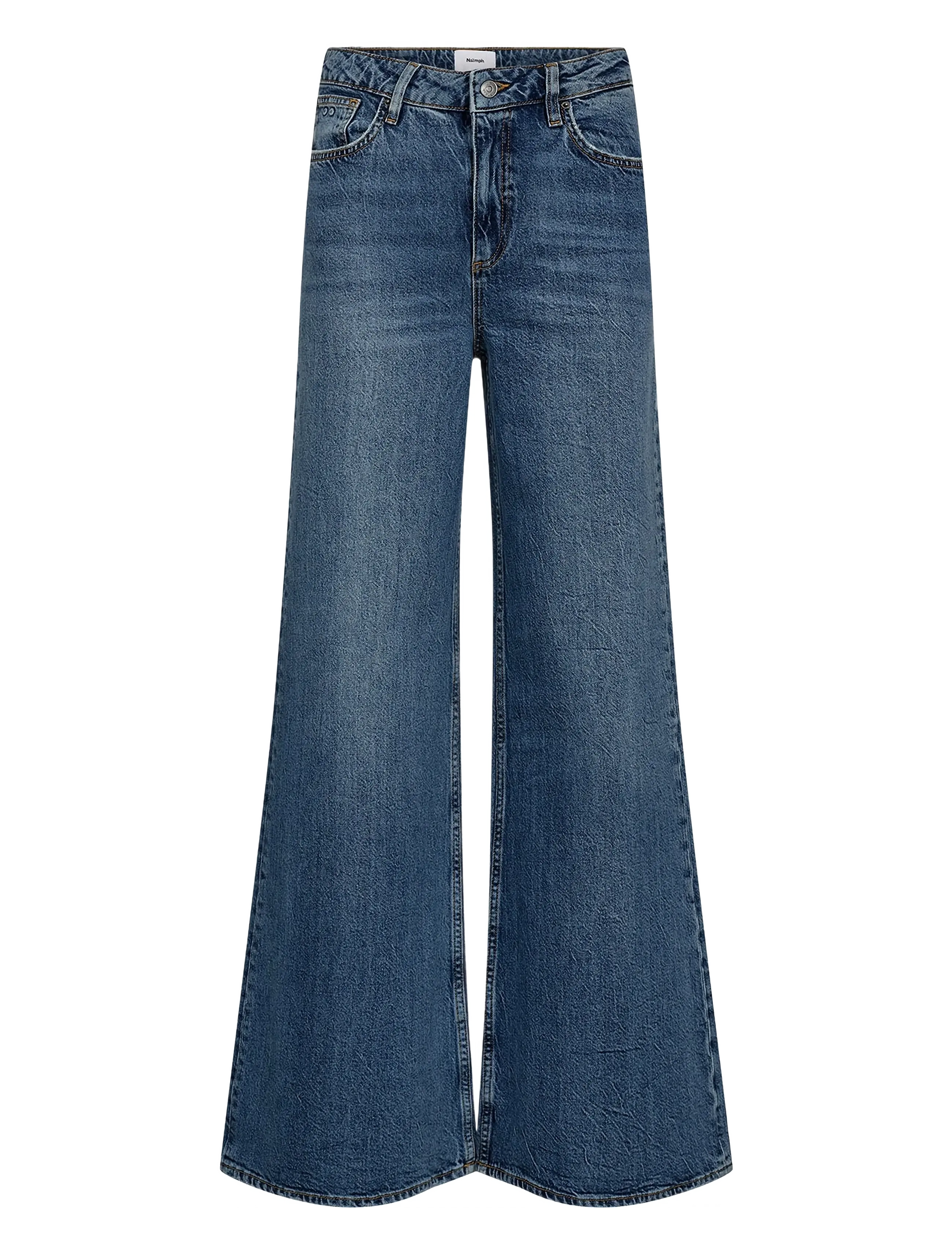 Nümph NUPISA HR WIDE JEANS S3013 - Vêtements - MEDIUM BLUE DENIM / blue