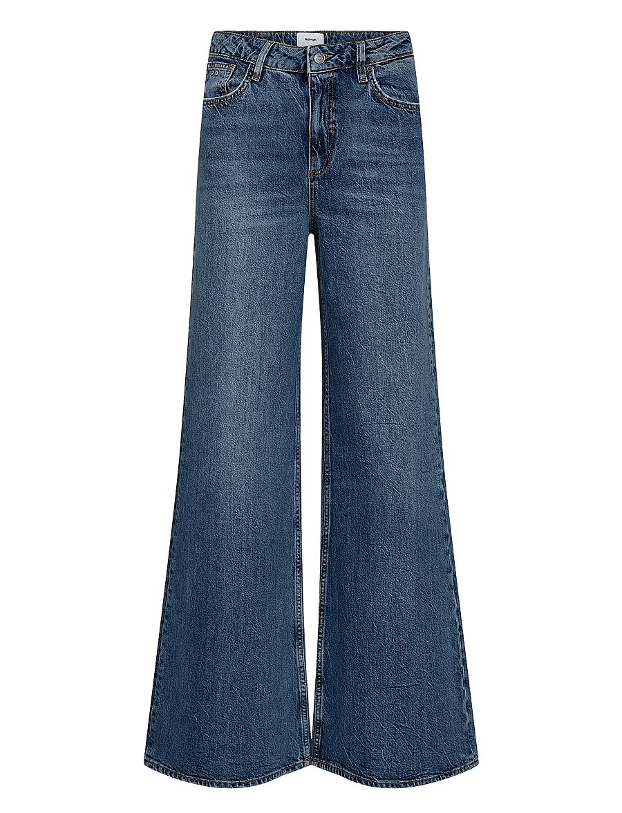 Nümph - NUPISA HR WIDE JEANS - S3013 - flared jeans - medium blue denim - 0