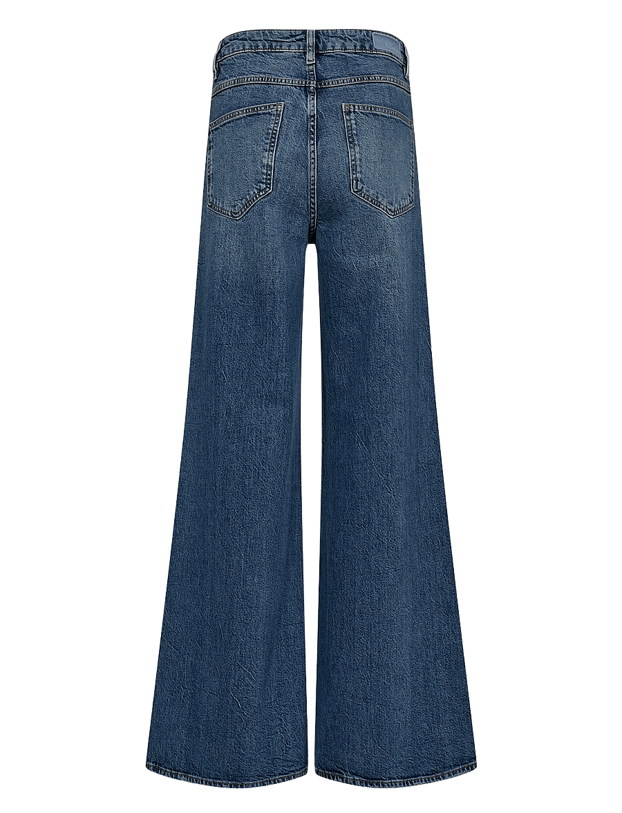 Nümph - NUPISA HR WIDE JEANS - S3013 - flared jeans - medium blue denim - 1