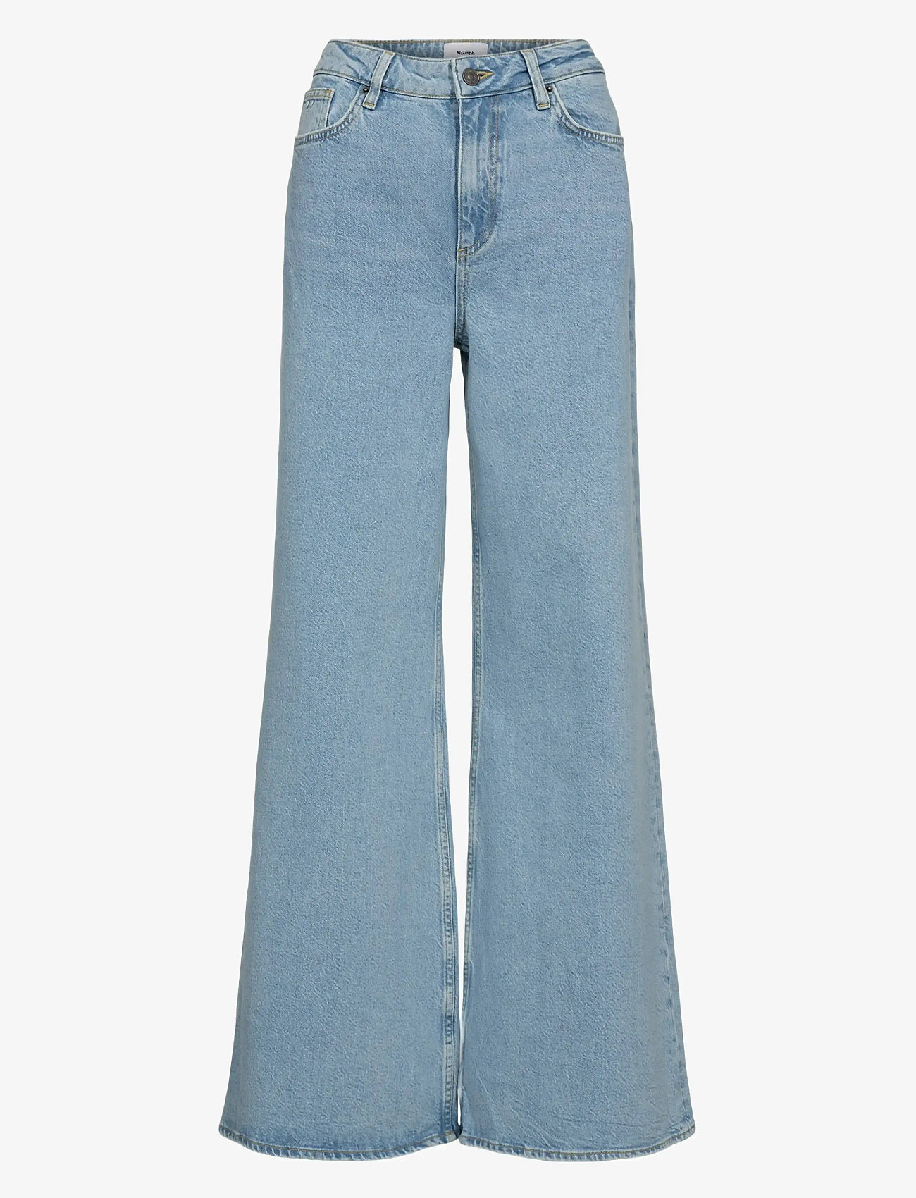 Nümph - NUPISA HR WIDE JEANS S3010 - schlaghosen - light blue denim - 0