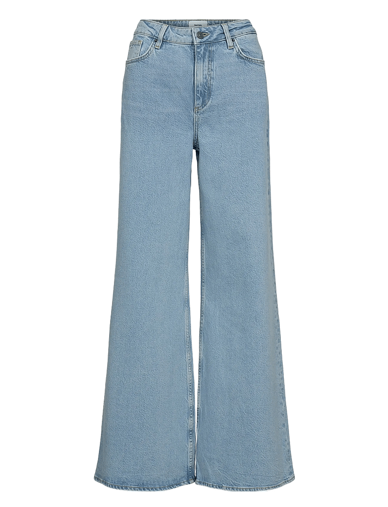 Nümph - NUPISA HR WIDE JEANS S3010 - schlaghosen - light blue denim - 0