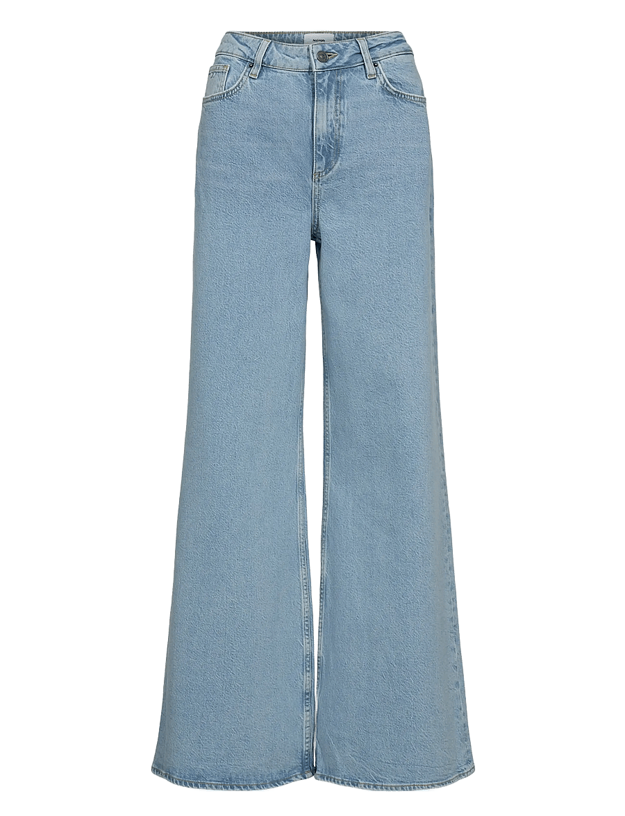 Nümph - NUPISA HR WIDE JEANS S3010 - alt laiad teksad - light blue denim - 0
